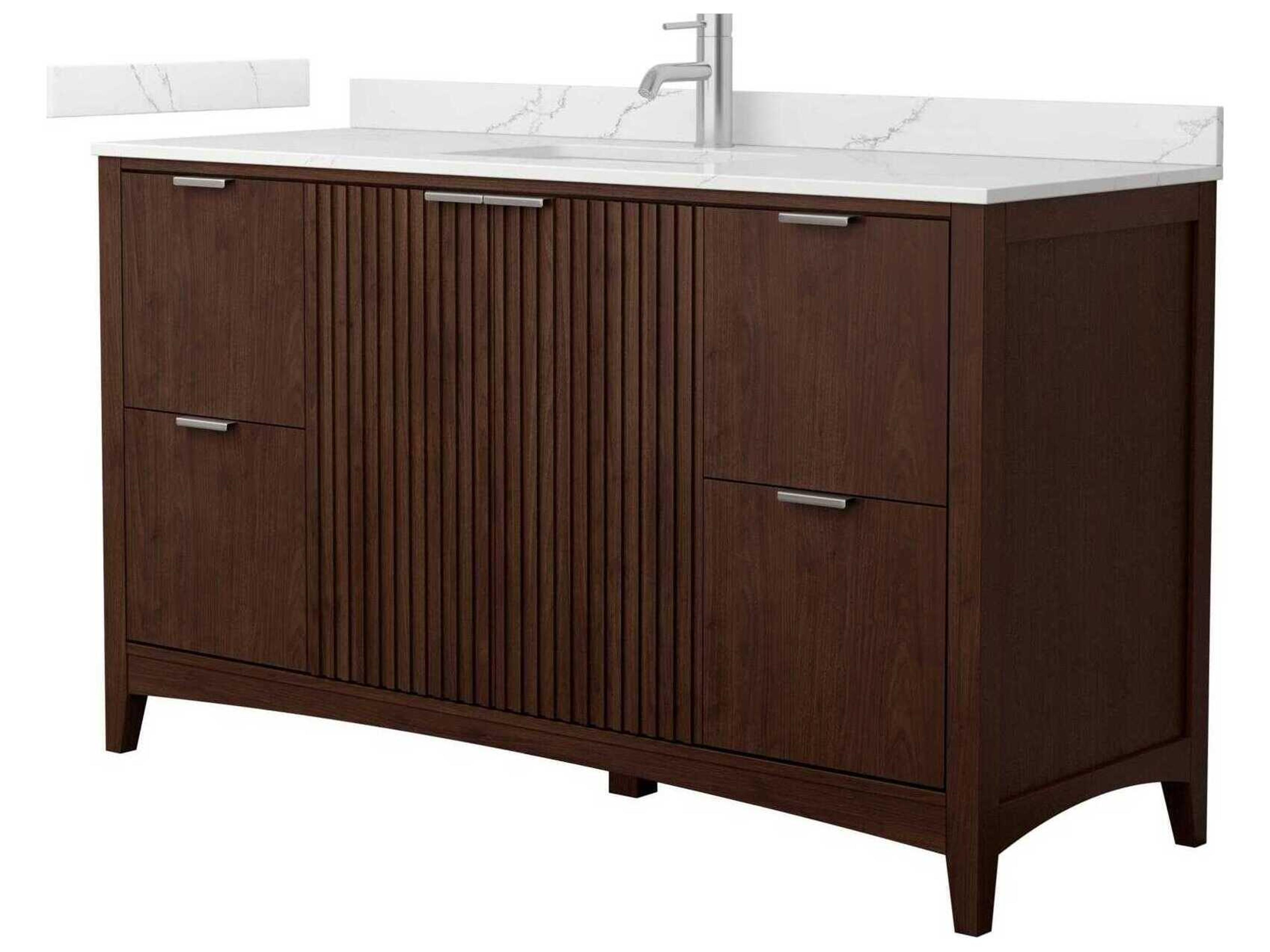 Wyndham Collection Palmilla 60" Dark Walnut Vanity