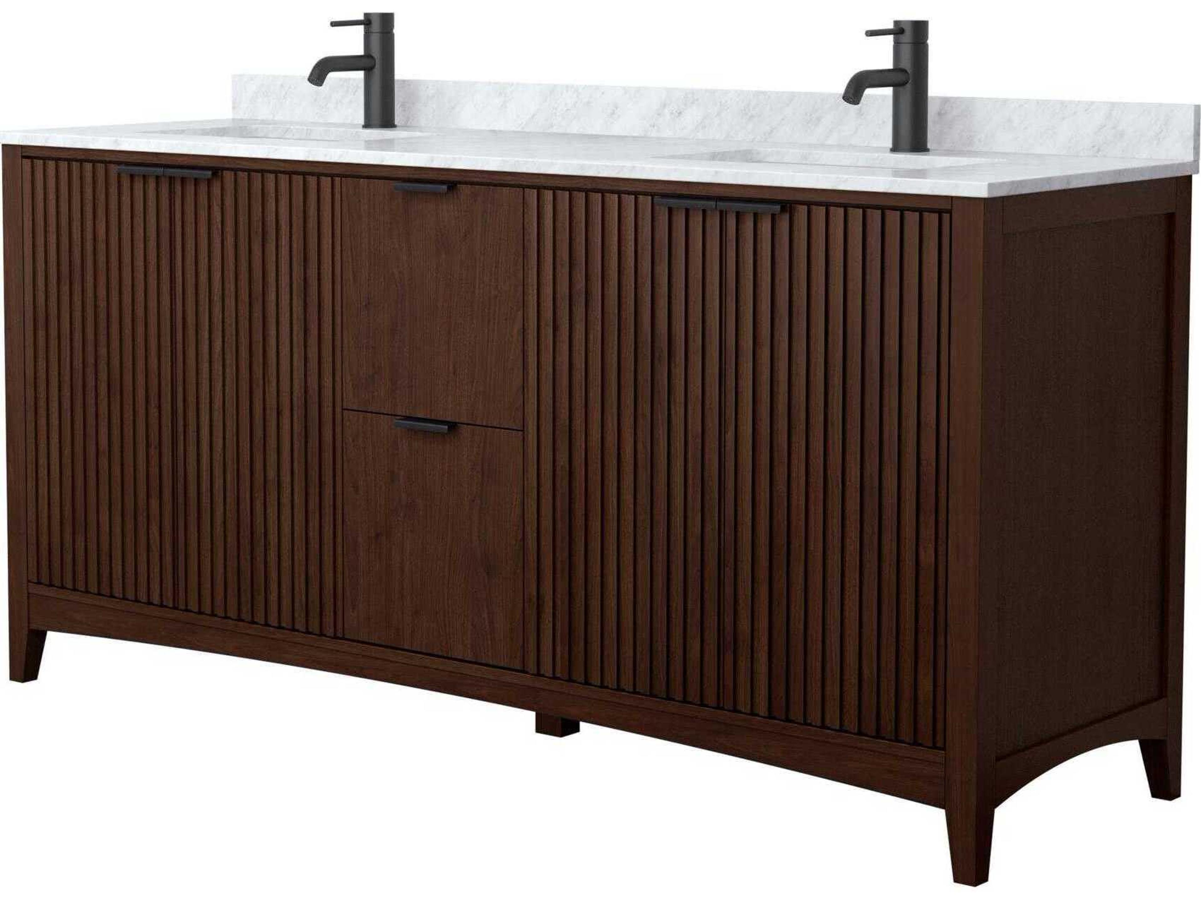 Wyndham Collection Palmilla 72" Dark Walnut Vanity