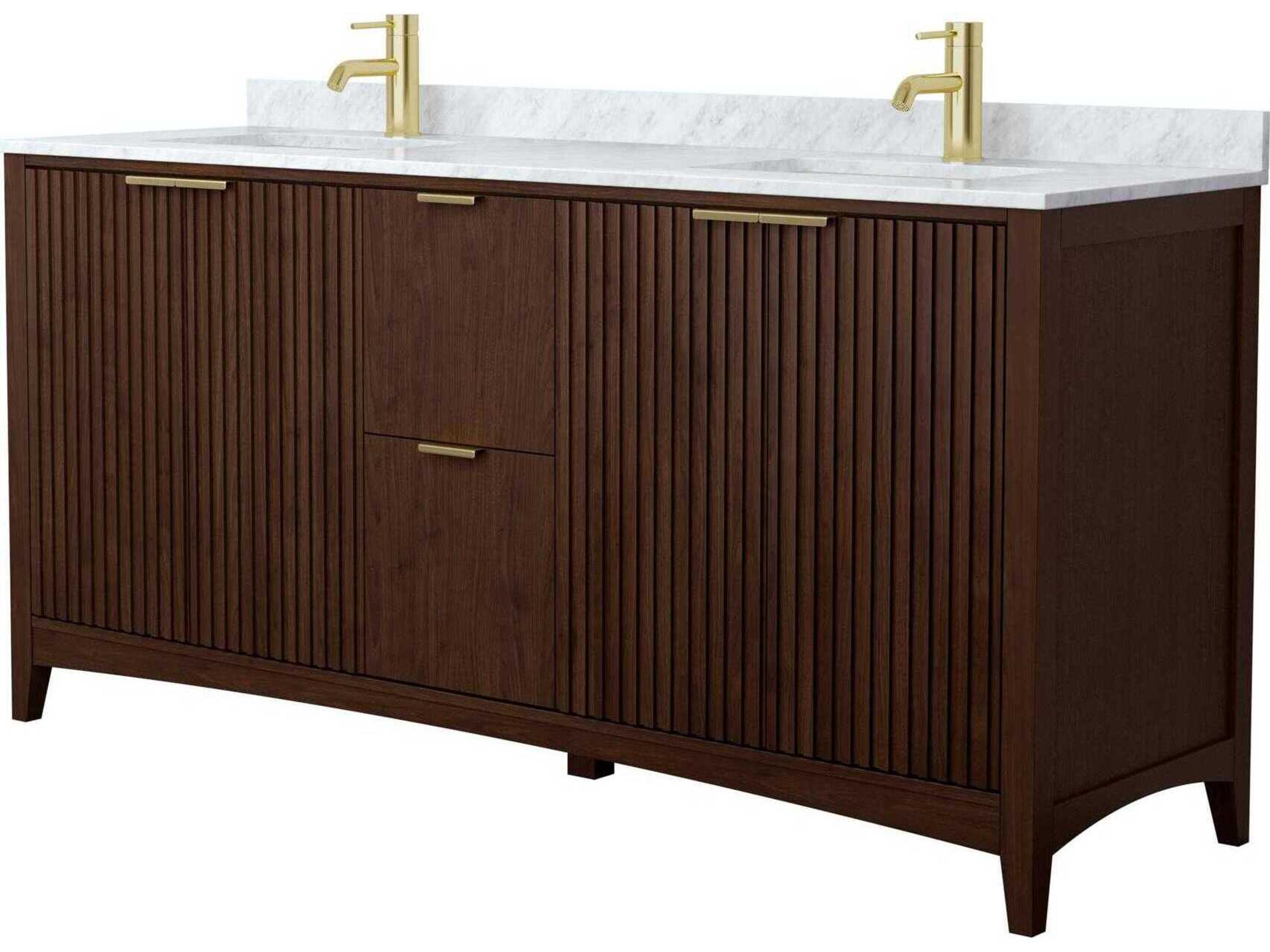 Wyndham Collection Palmilla 72" Dark Walnut Vanity
