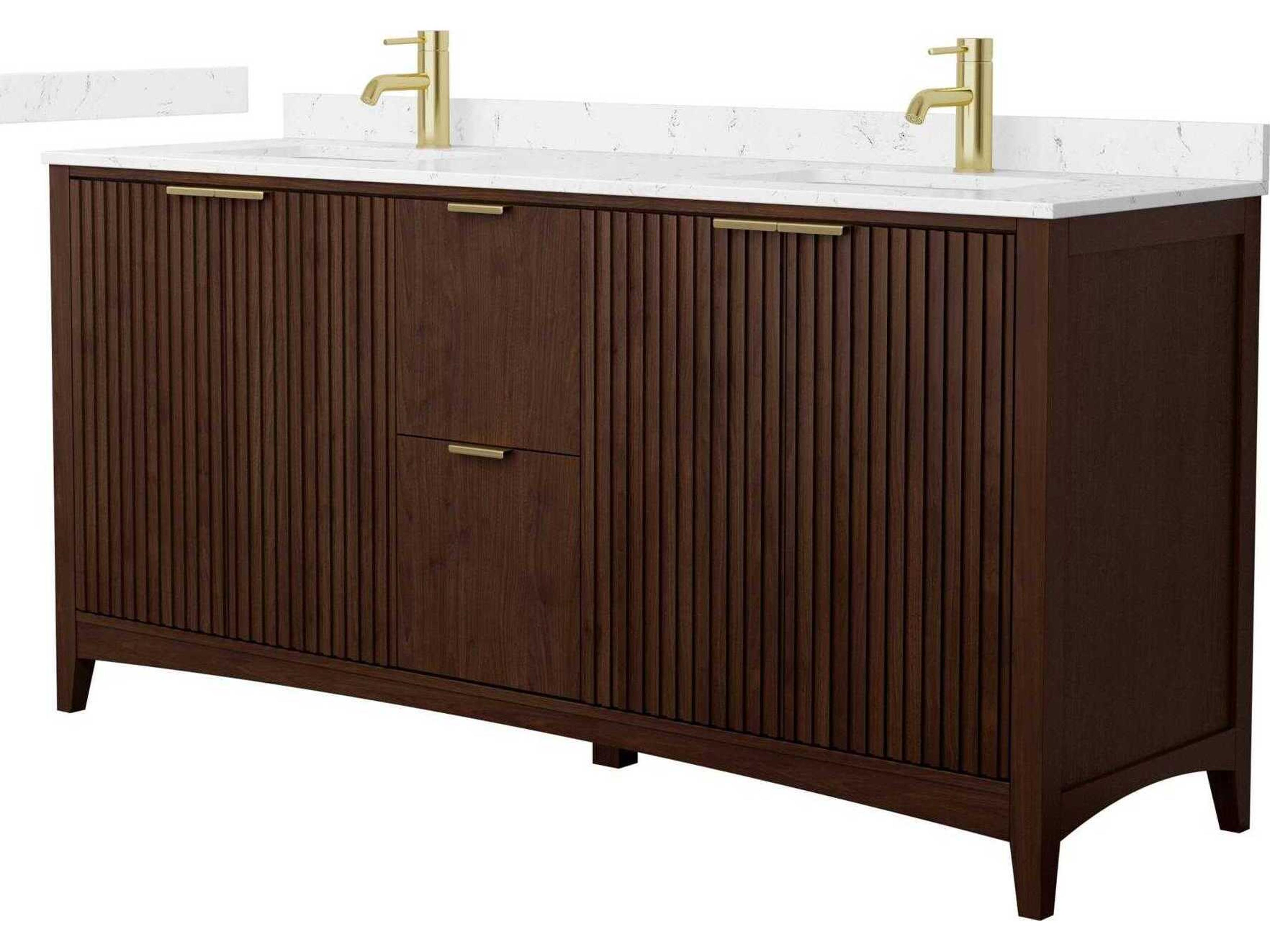 Wyndham Collection Palmilla 72" Dark Walnut Vanity