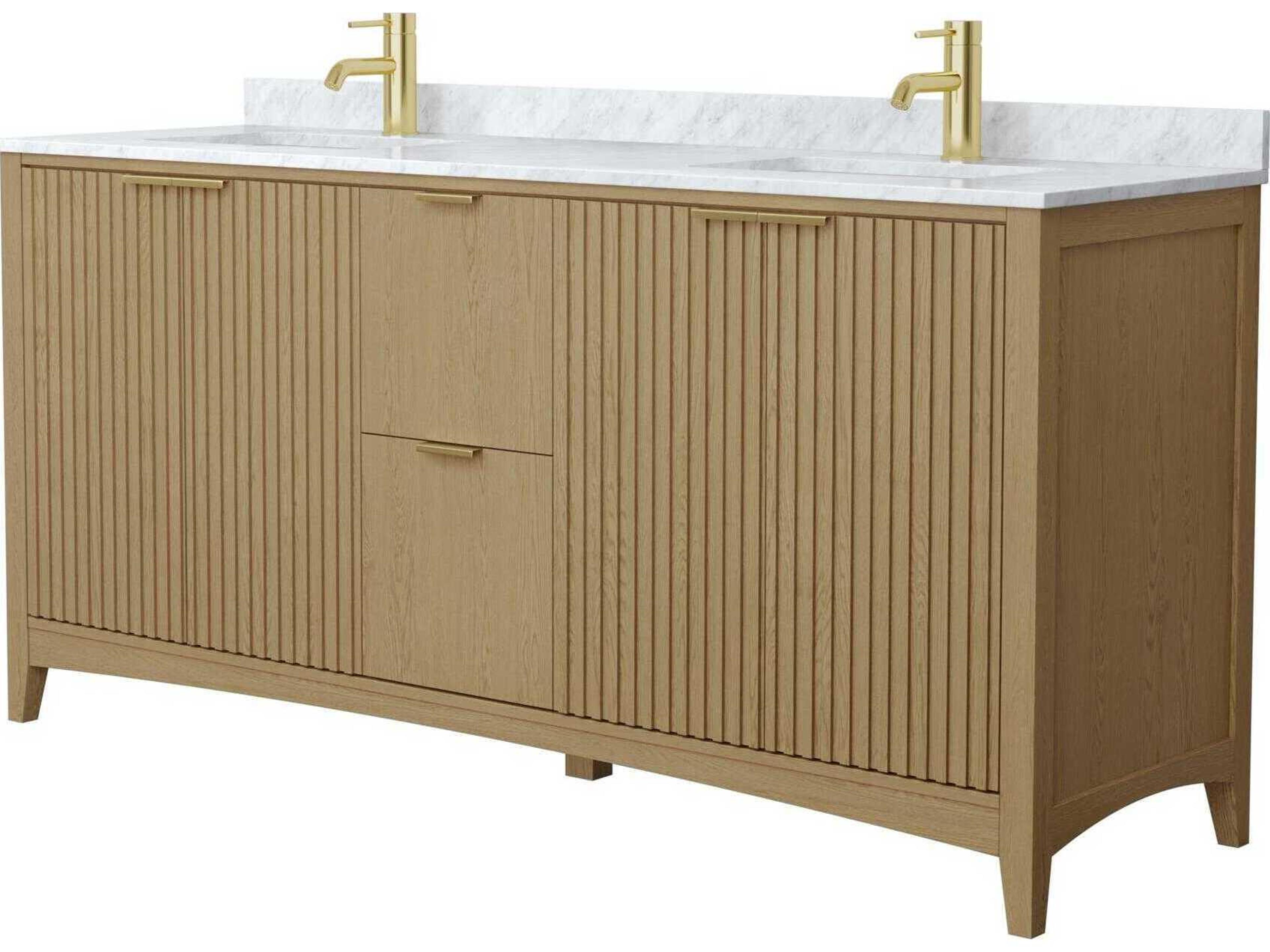 Wyndham Collection Palmilla 72" Natural Oak Vanity