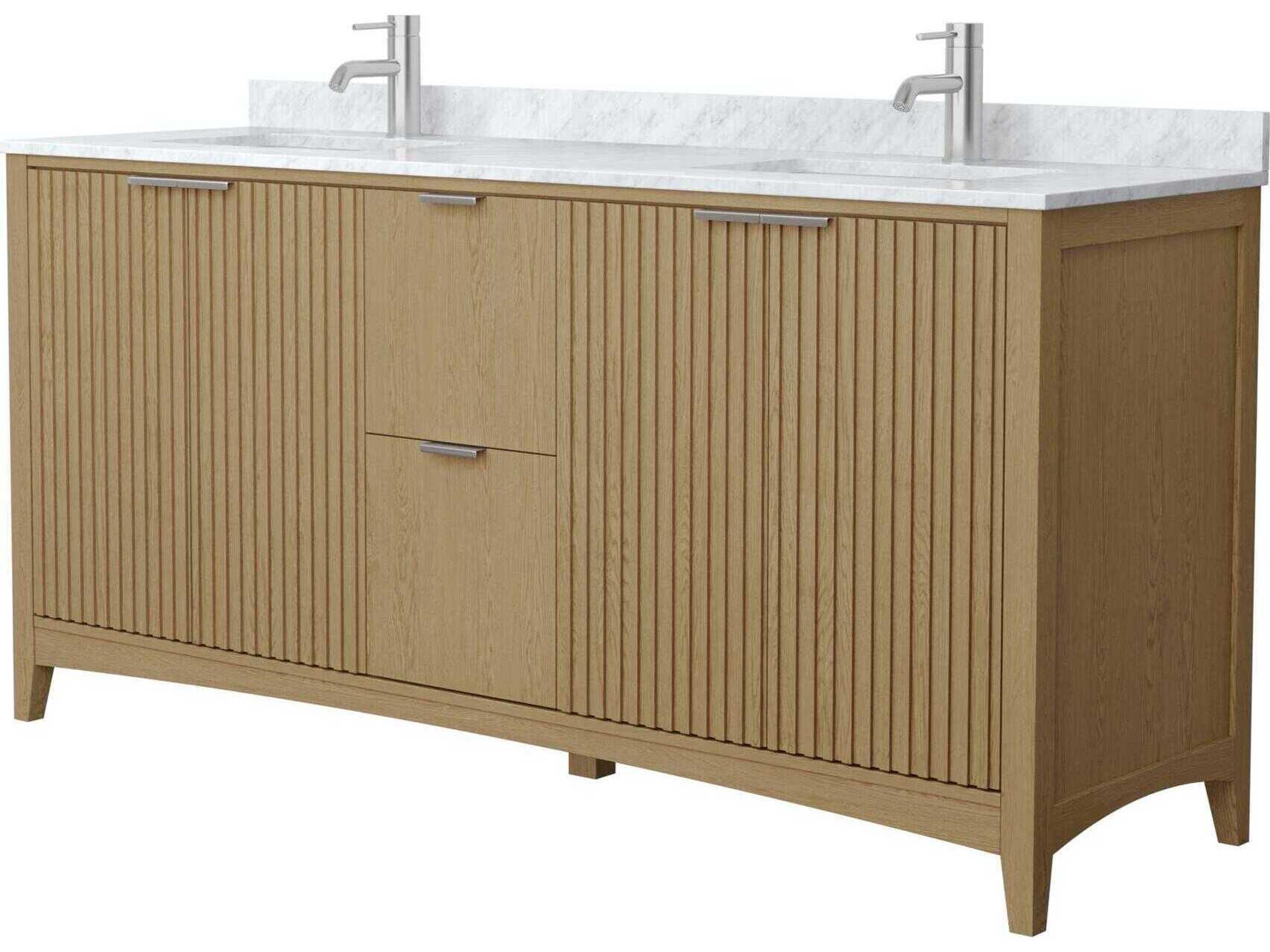 Wyndham Collection Palmilla 72" Natural Oak Vanity