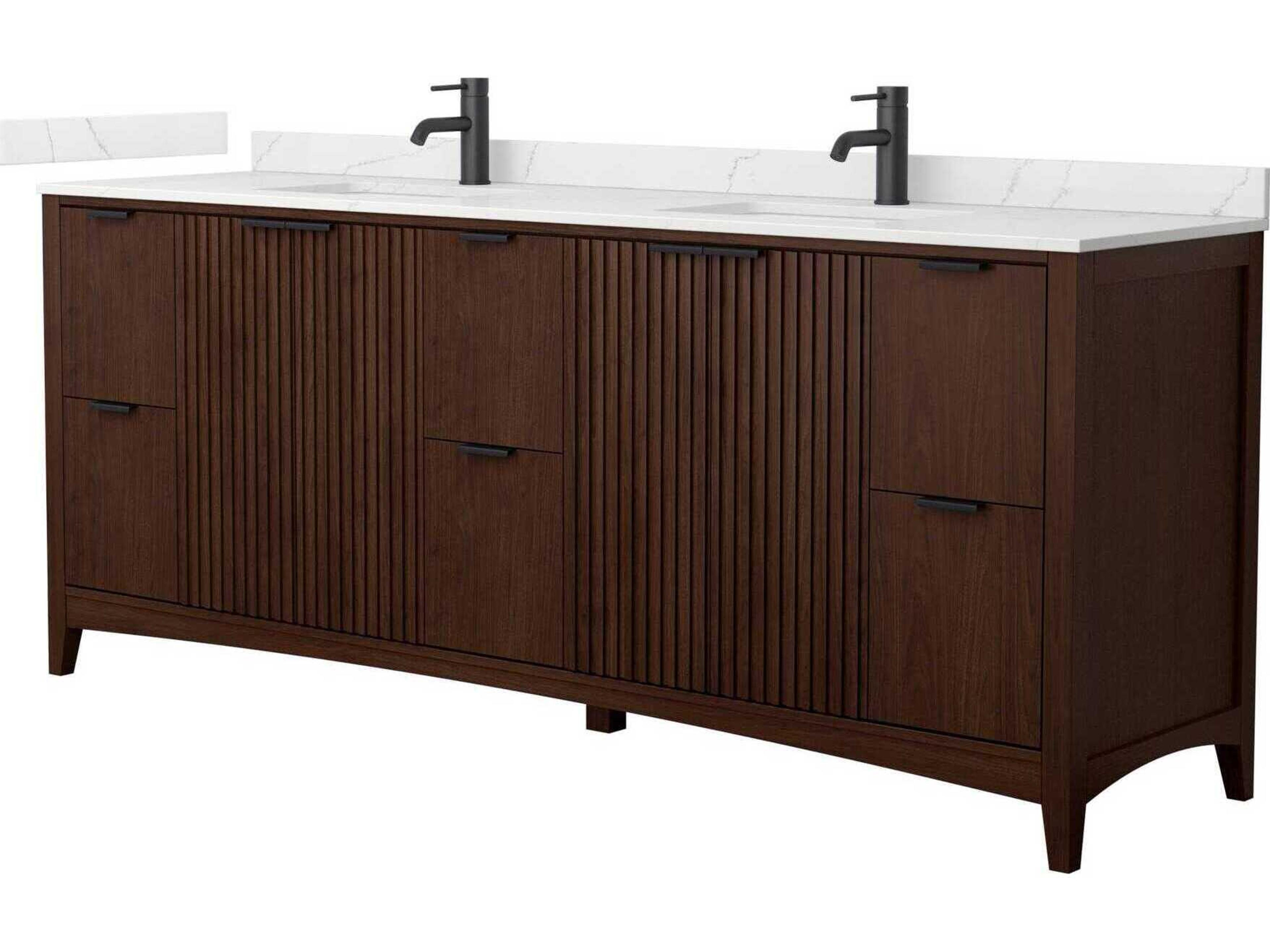 Palmilla 84" Dark Walnut Vanity