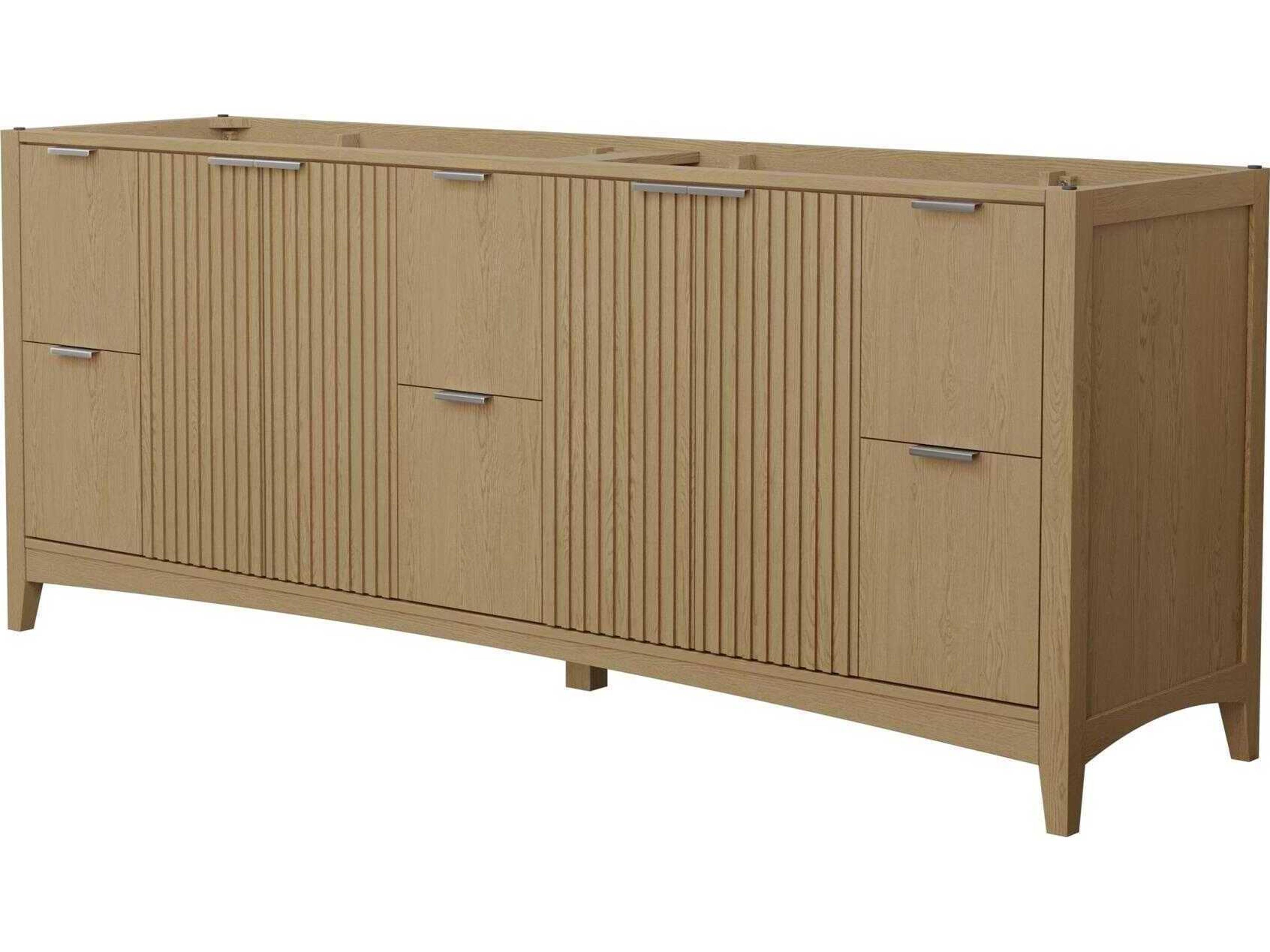 Wyndham Collection Palmilla 83" Natural Oak Vanity