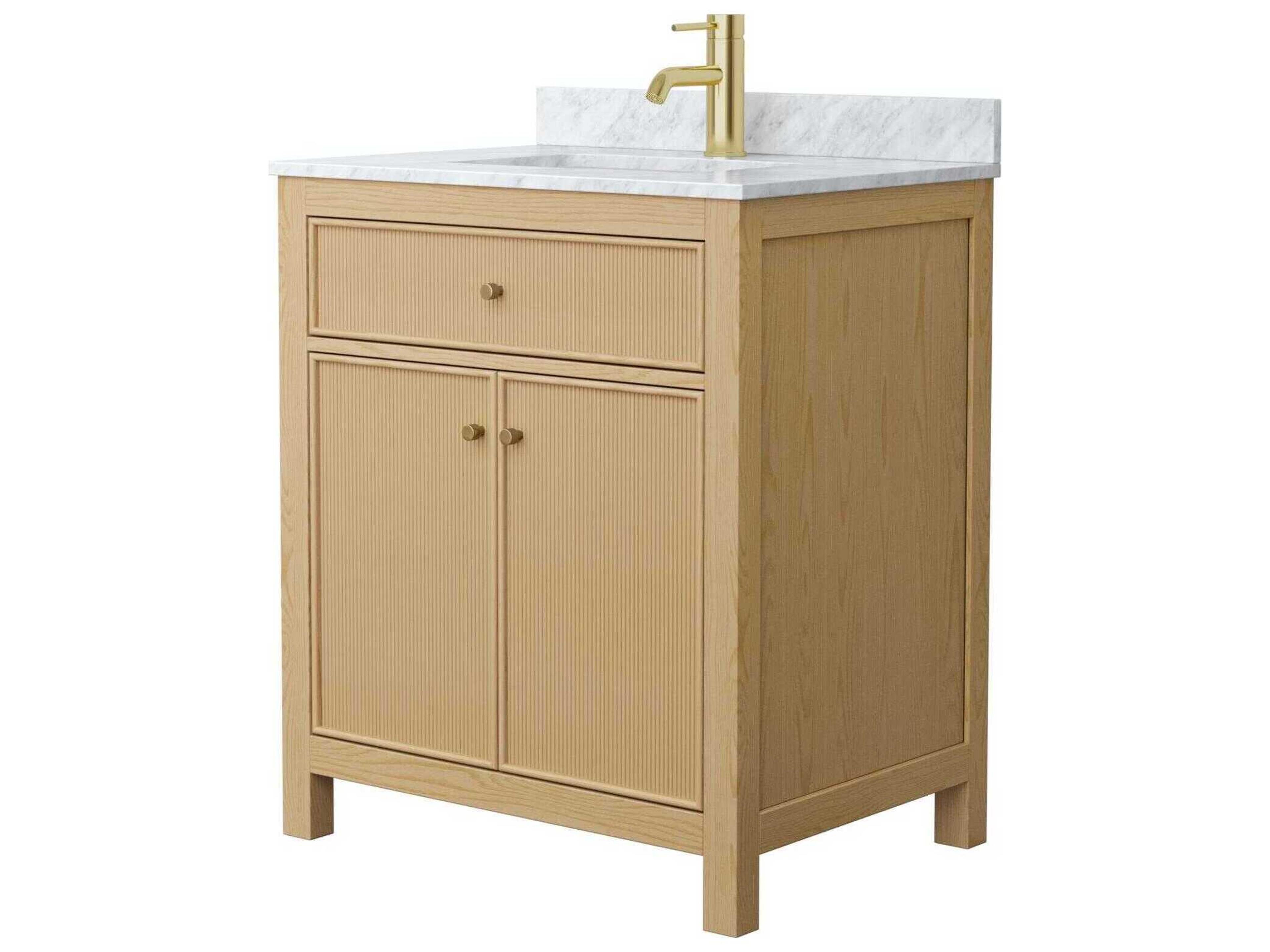 Wyndham Collection Pendry 30" Tanned Oak Vanity