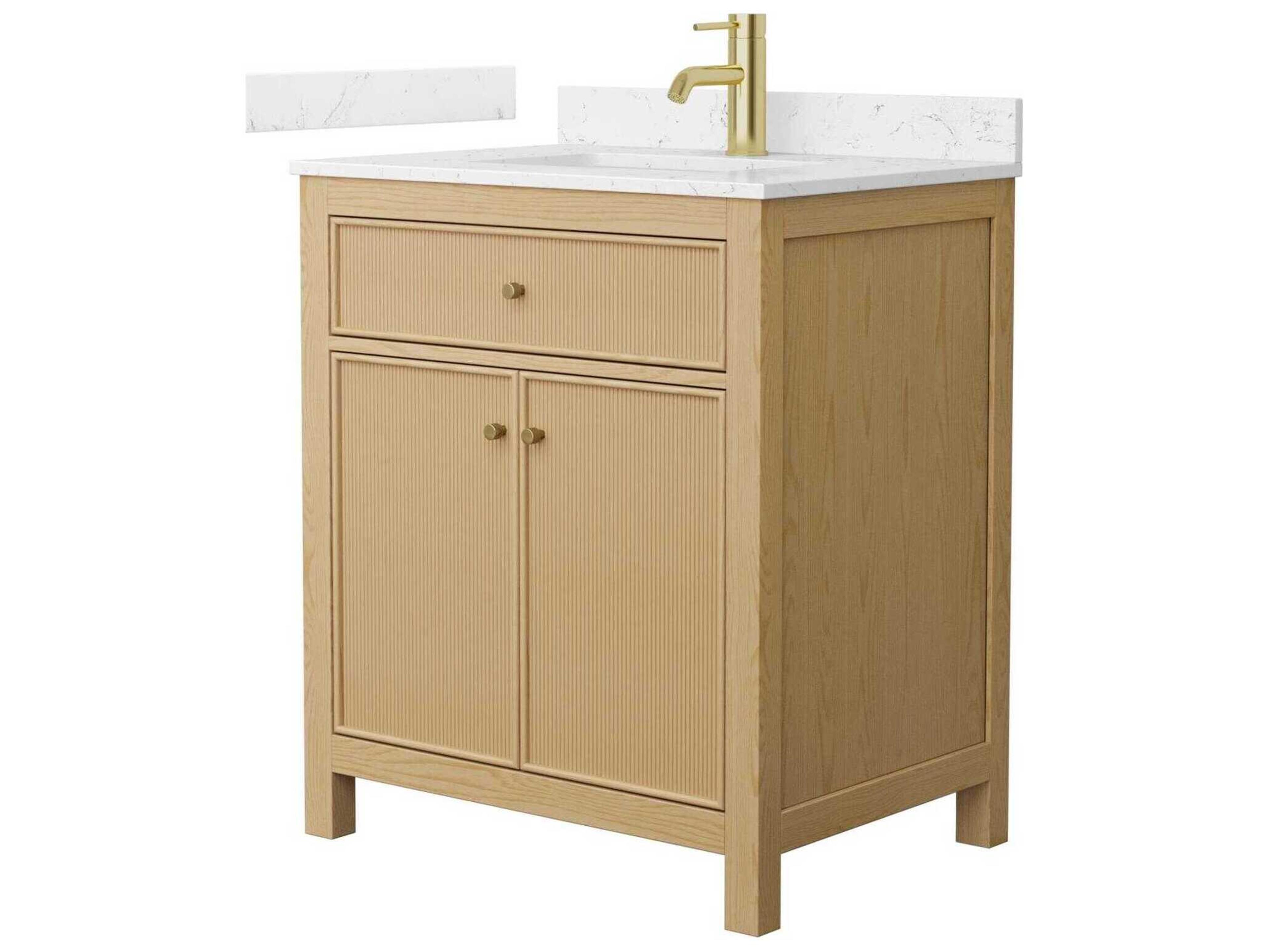 Wyndham Collection Pendry 30" Tanned Oak Vanity