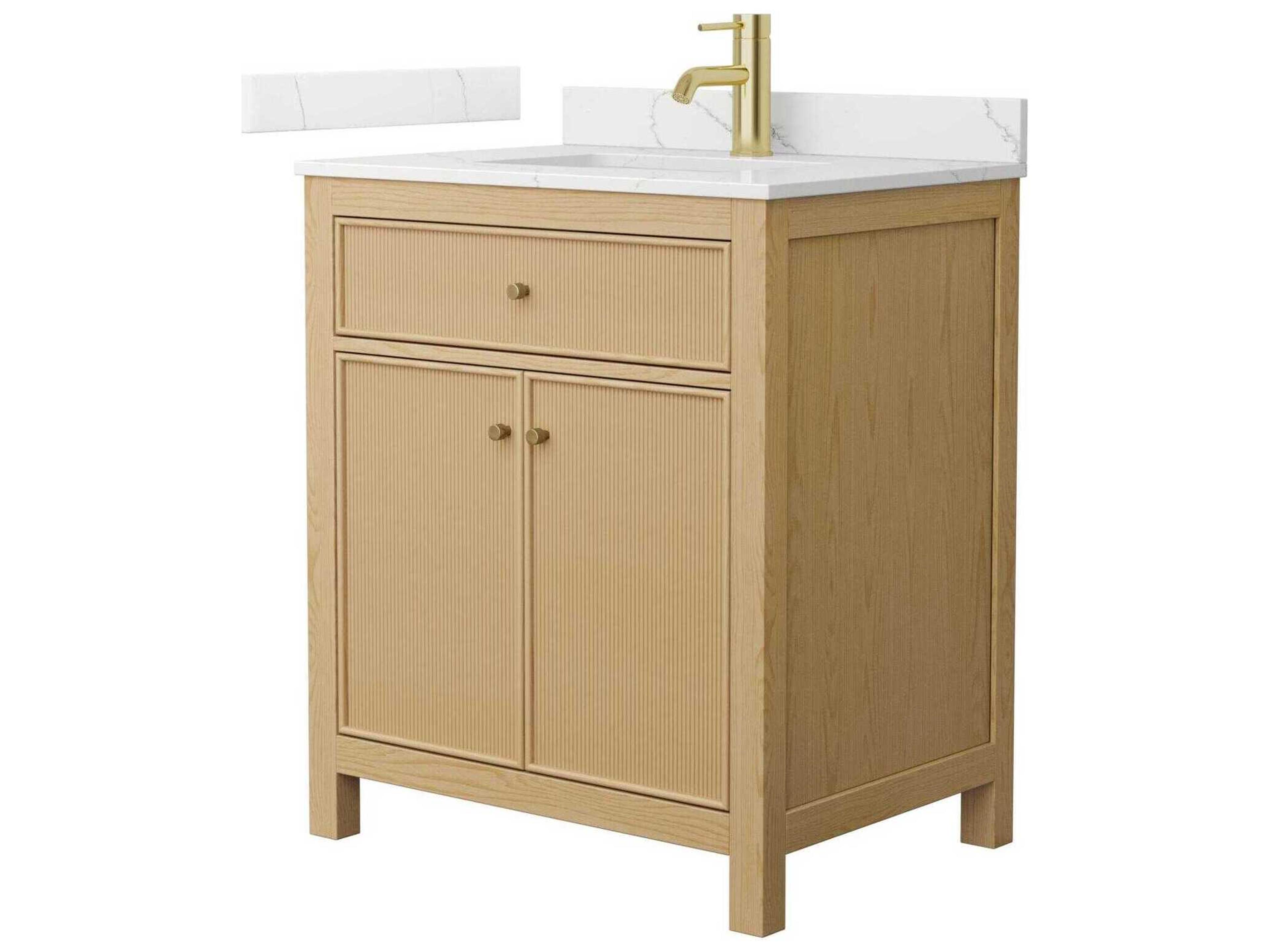 Wyndham Collection Pendry 30" Tanned Oak Vanity