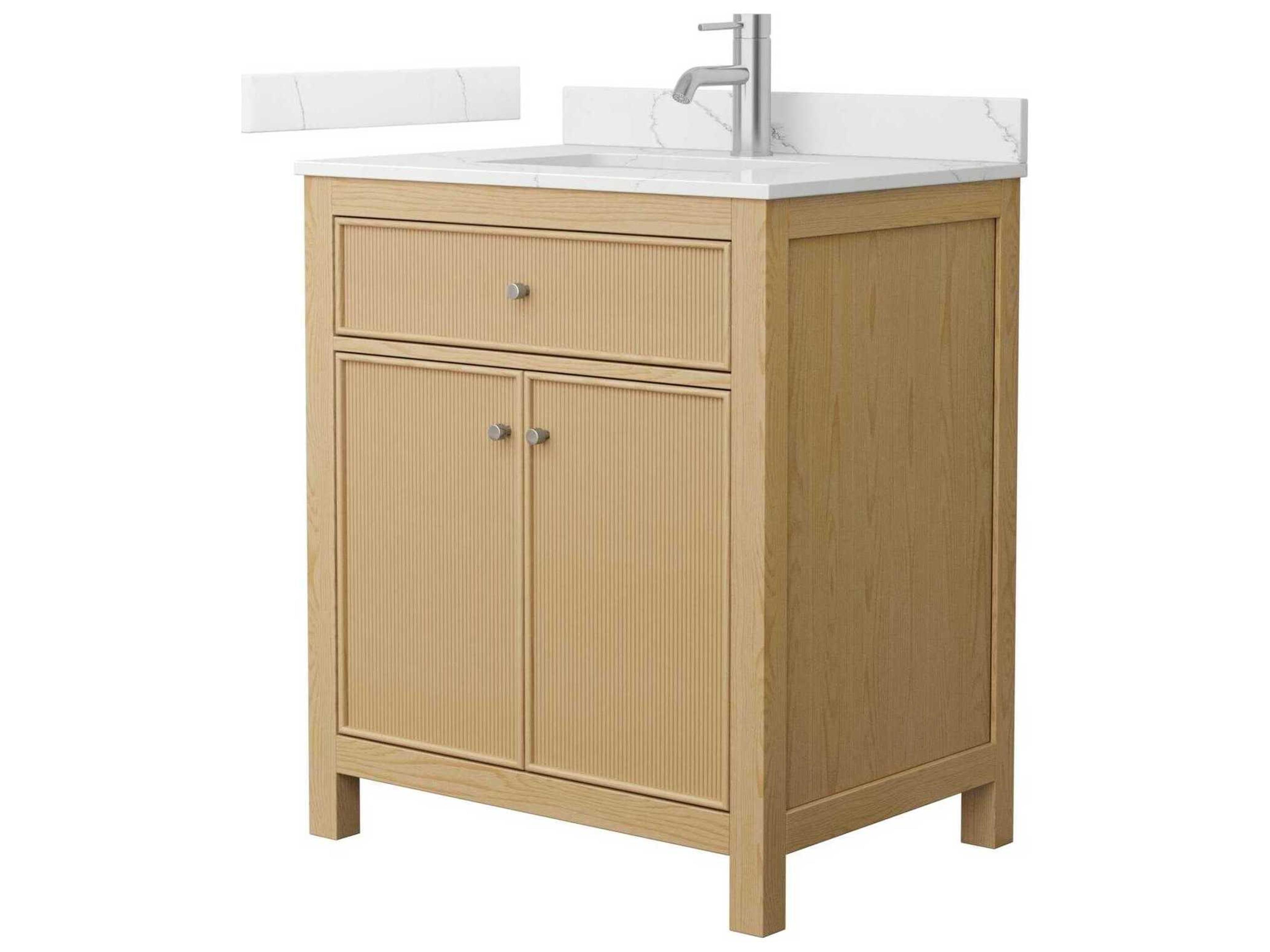 Wyndham Collection Pendry 30" Tanned Oak Vanity
