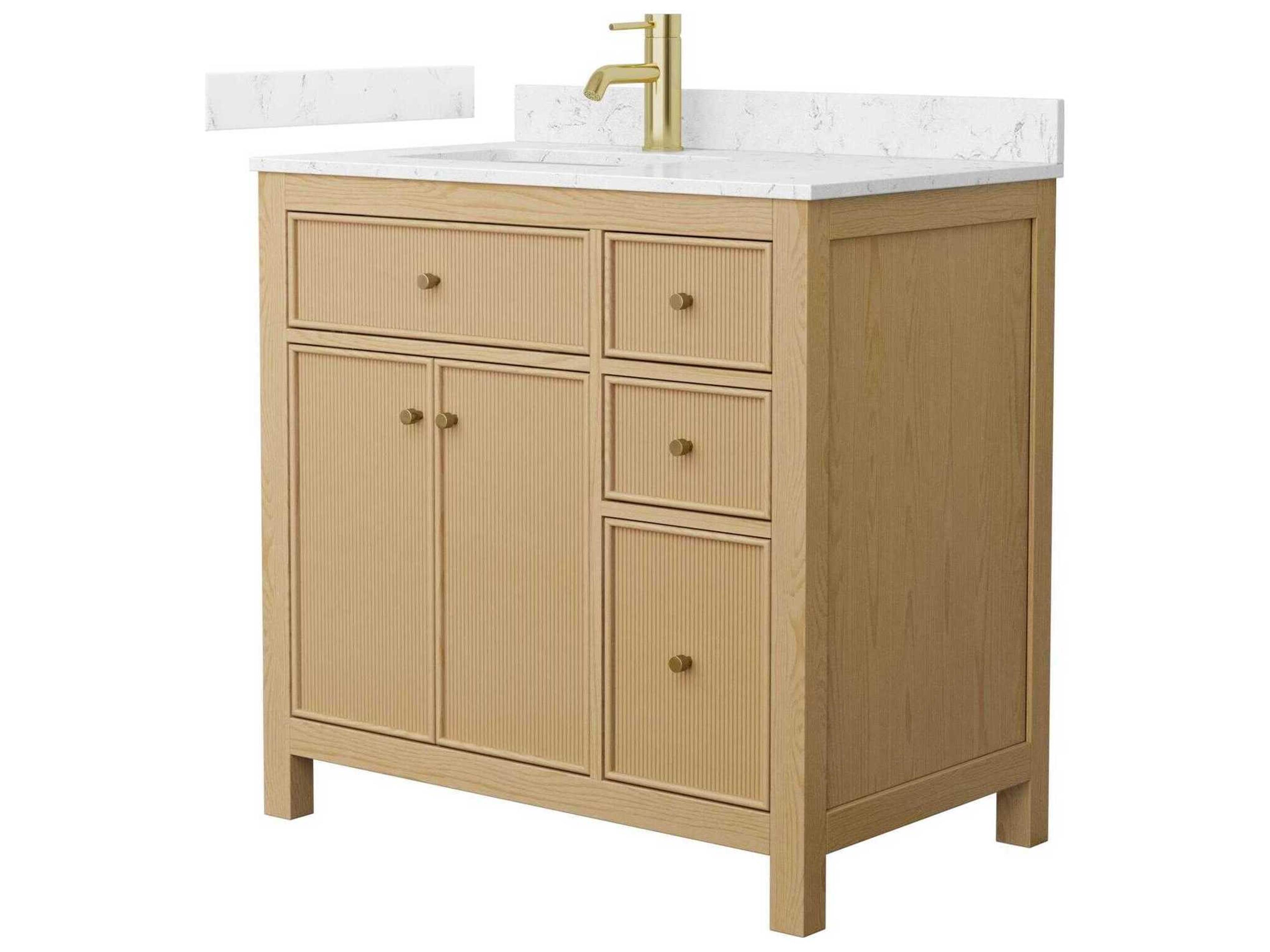 Wyndham Collection Pendry 36" Tanned Oak Vanity