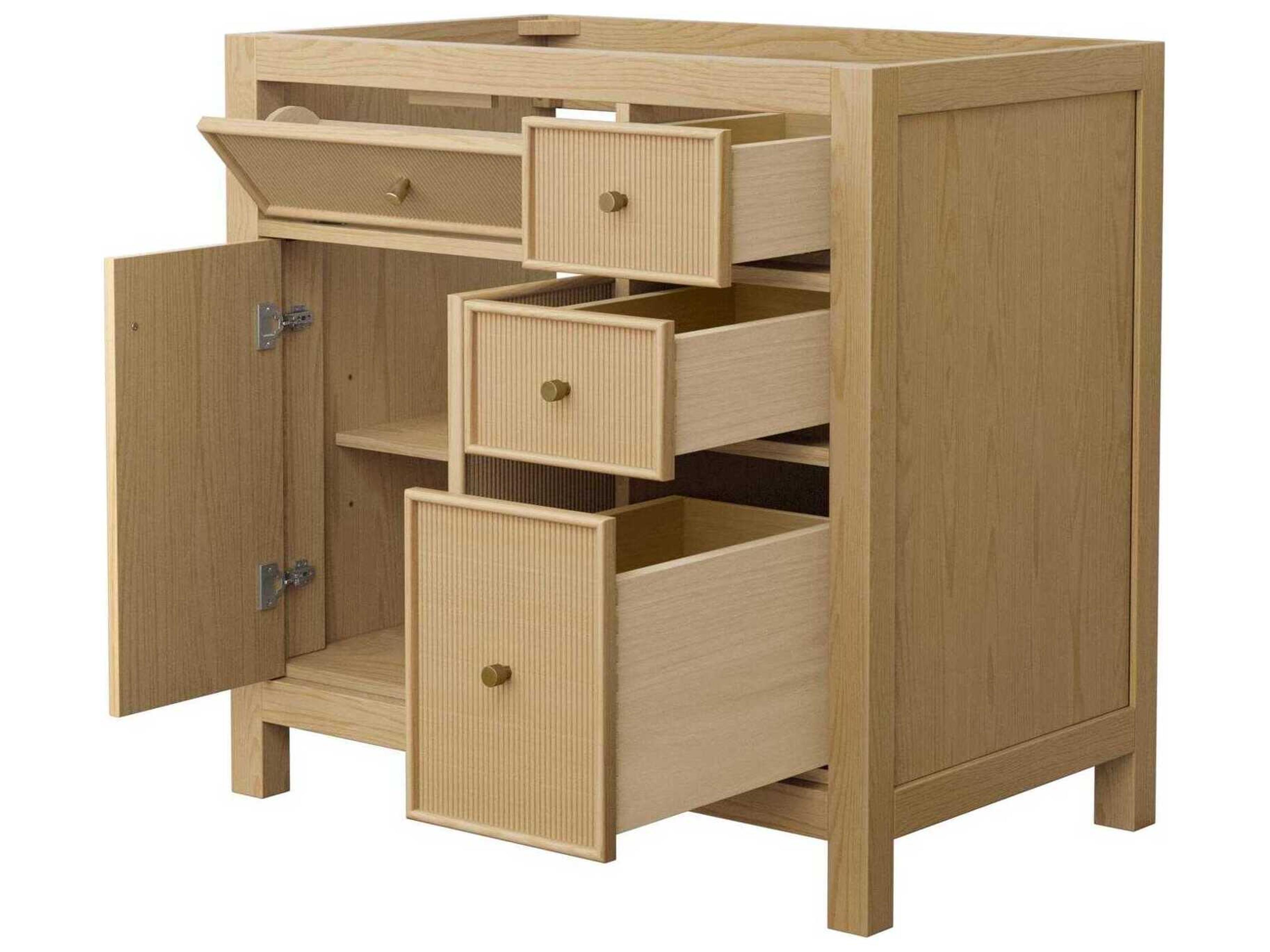 Wyndham Collection Pendry 35" Tanned Oak Vanity