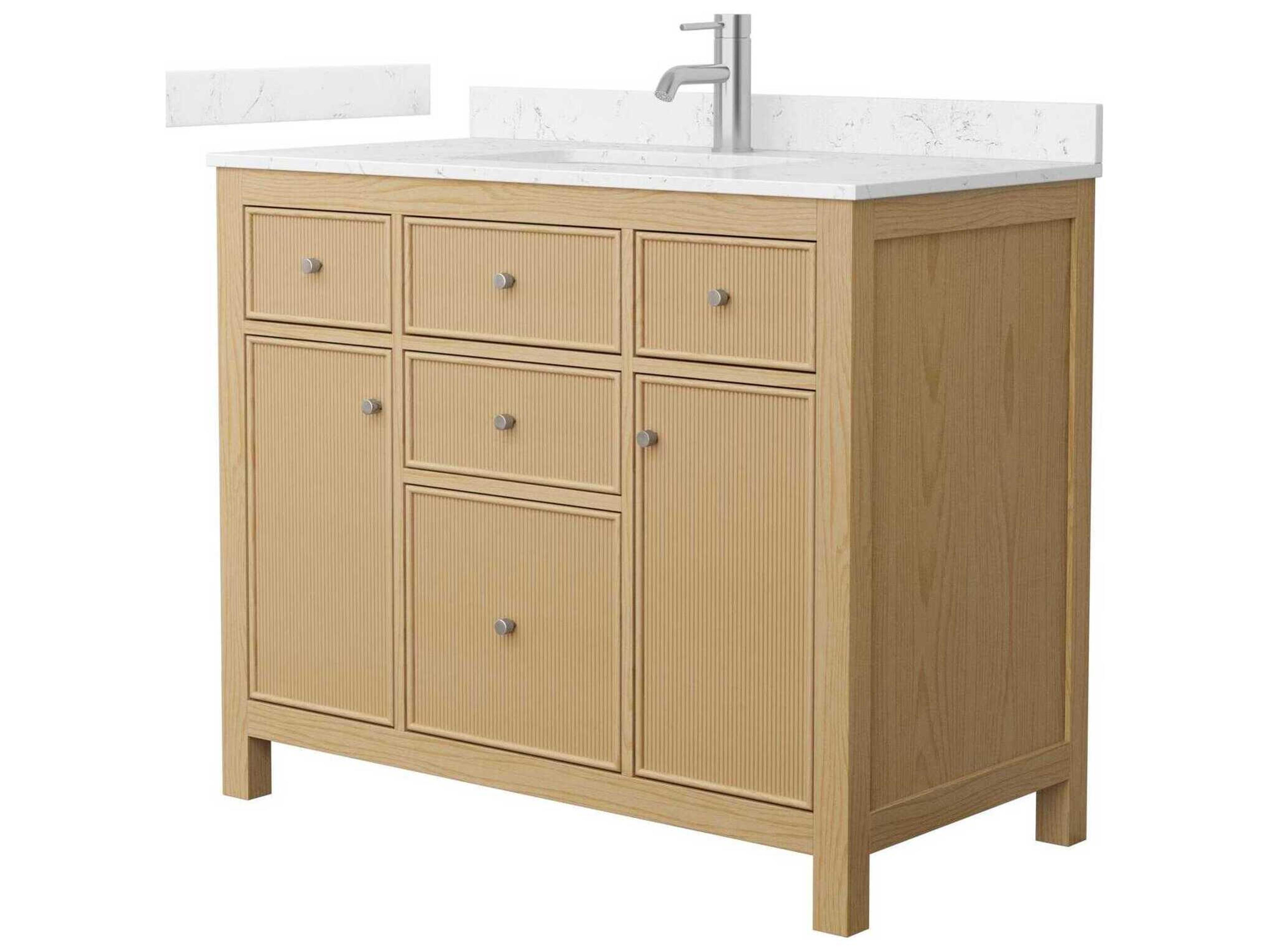 Wyndham Collection Pendry 42" Tanned Oak Vanity
