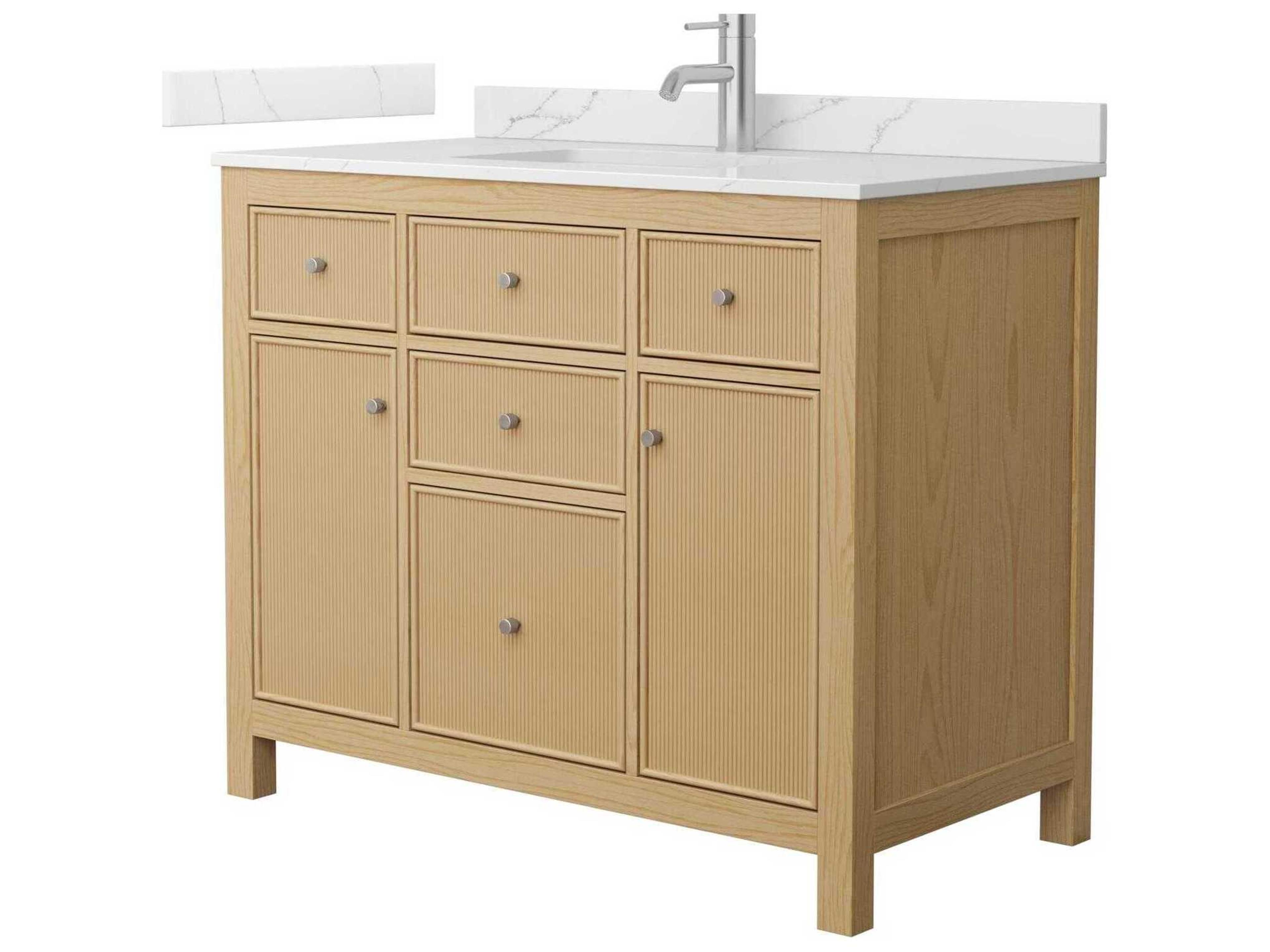 Wyndham Collection Pendry 42" Tanned Oak Vanity