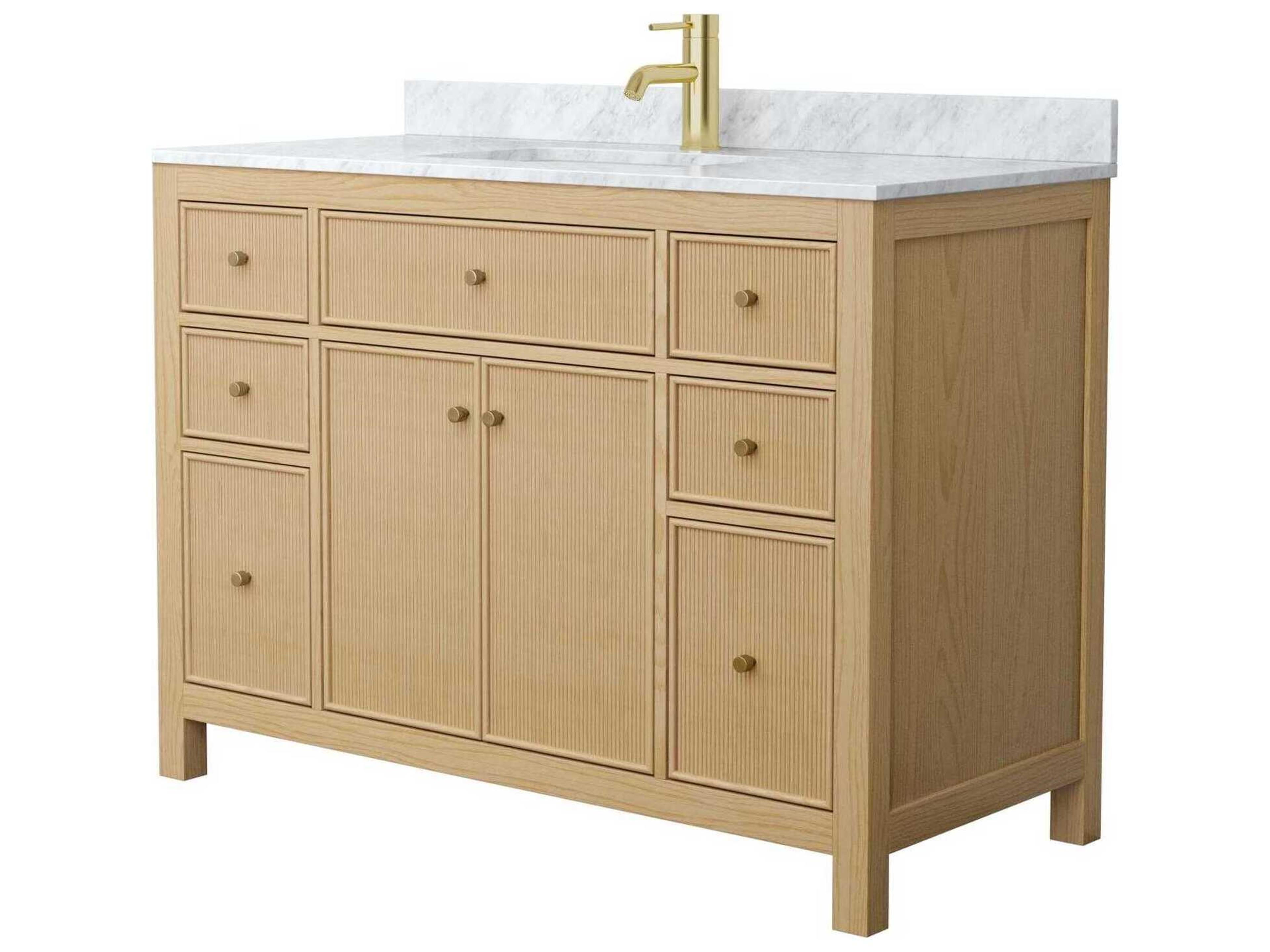 Wyndham Collection Pendry 48" Tanned Oak Vanity