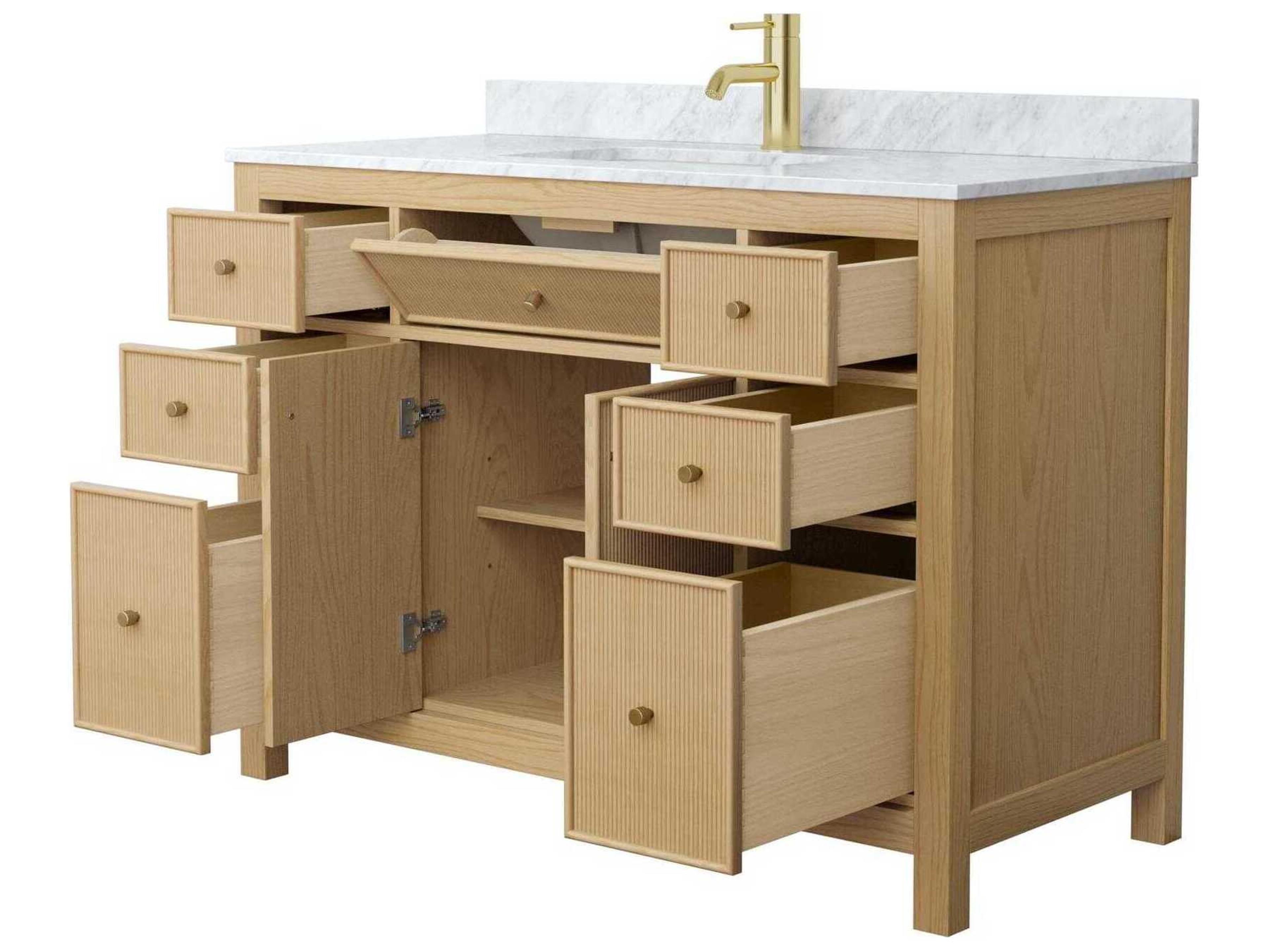 Wyndham Collection Pendry 48" Tanned Oak Vanity