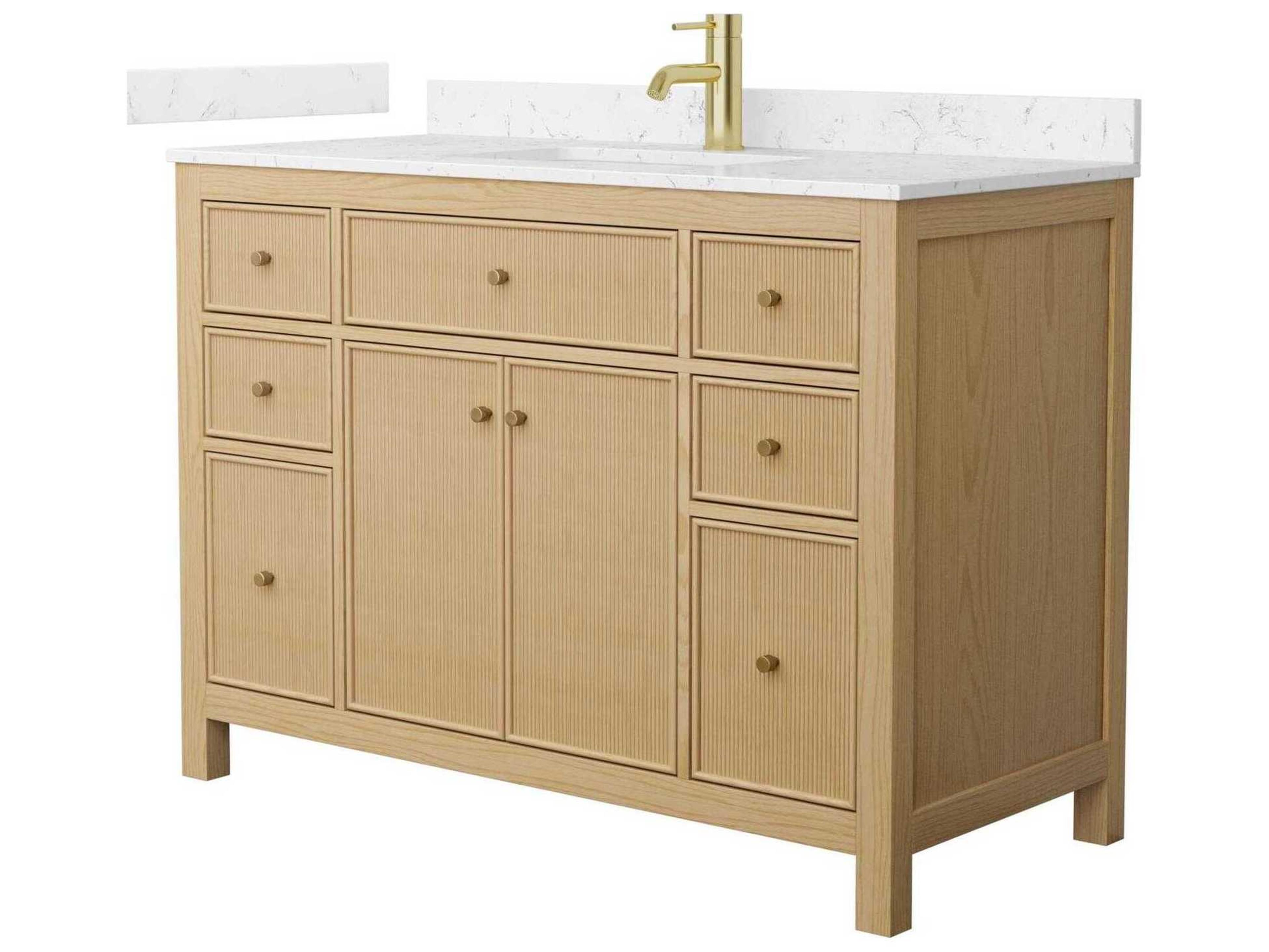 Wyndham Collection Pendry 48" Tanned Oak Vanity