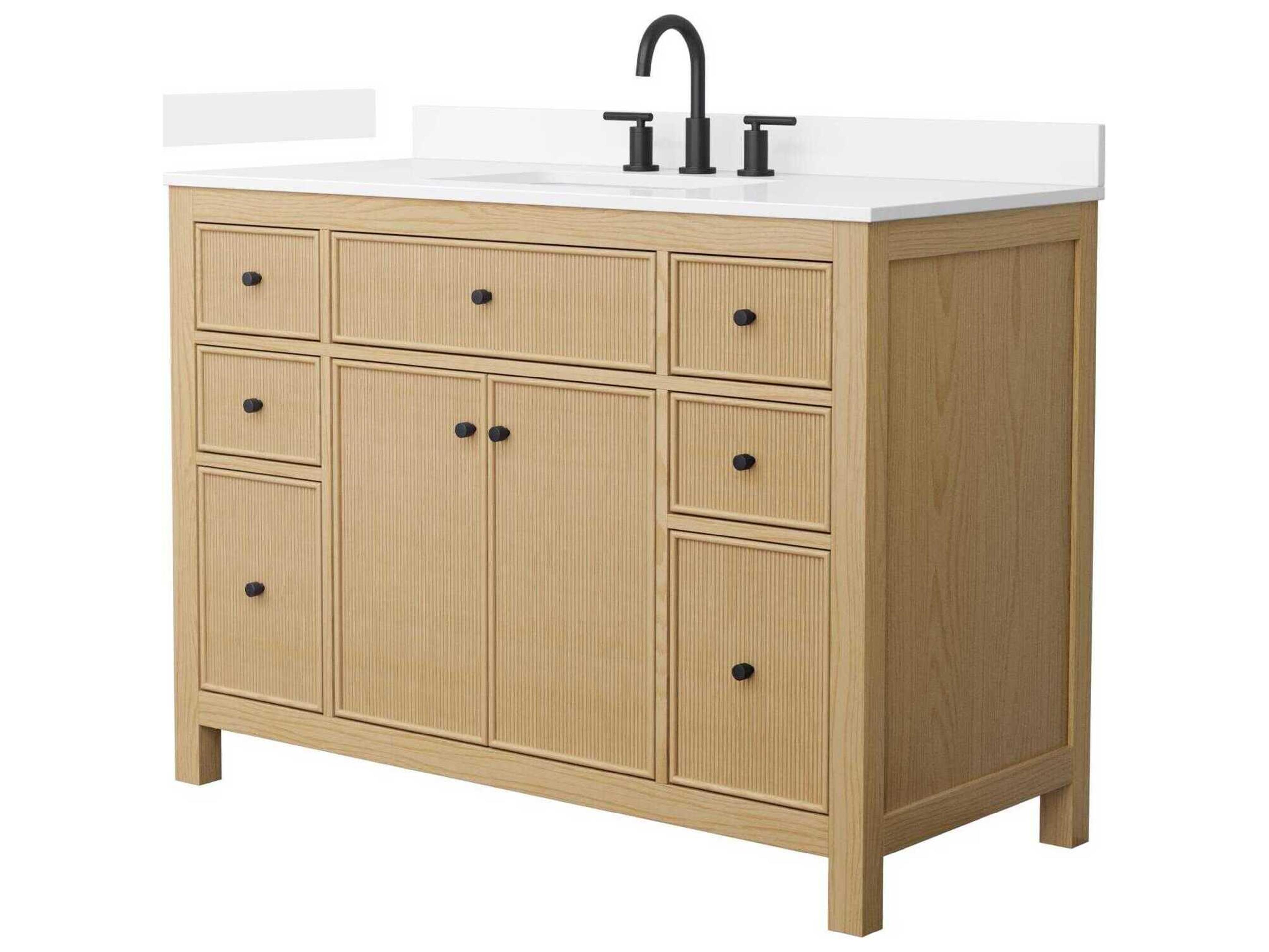 Wyndham Collection Pendry 48" Tanned Oak Vanity