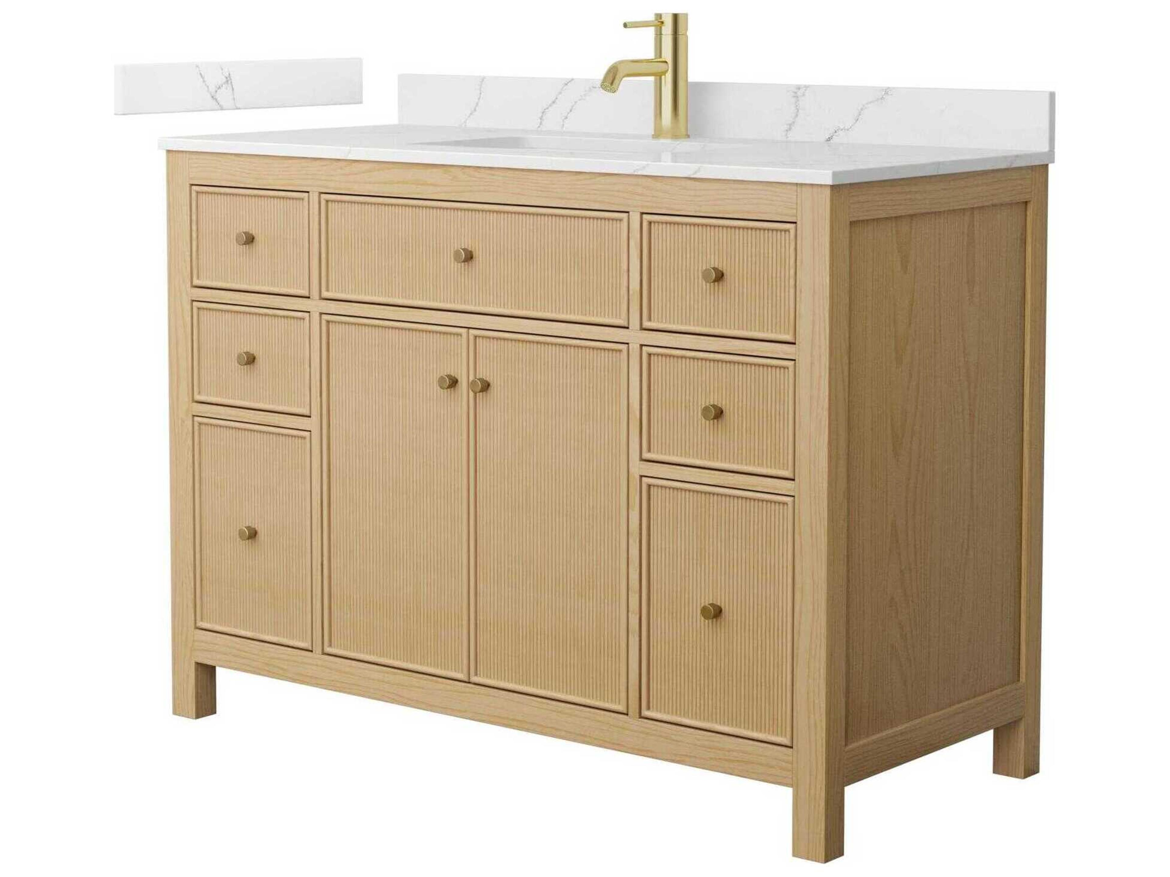 Wyndham Collection Pendry 48" Tanned Oak Vanity