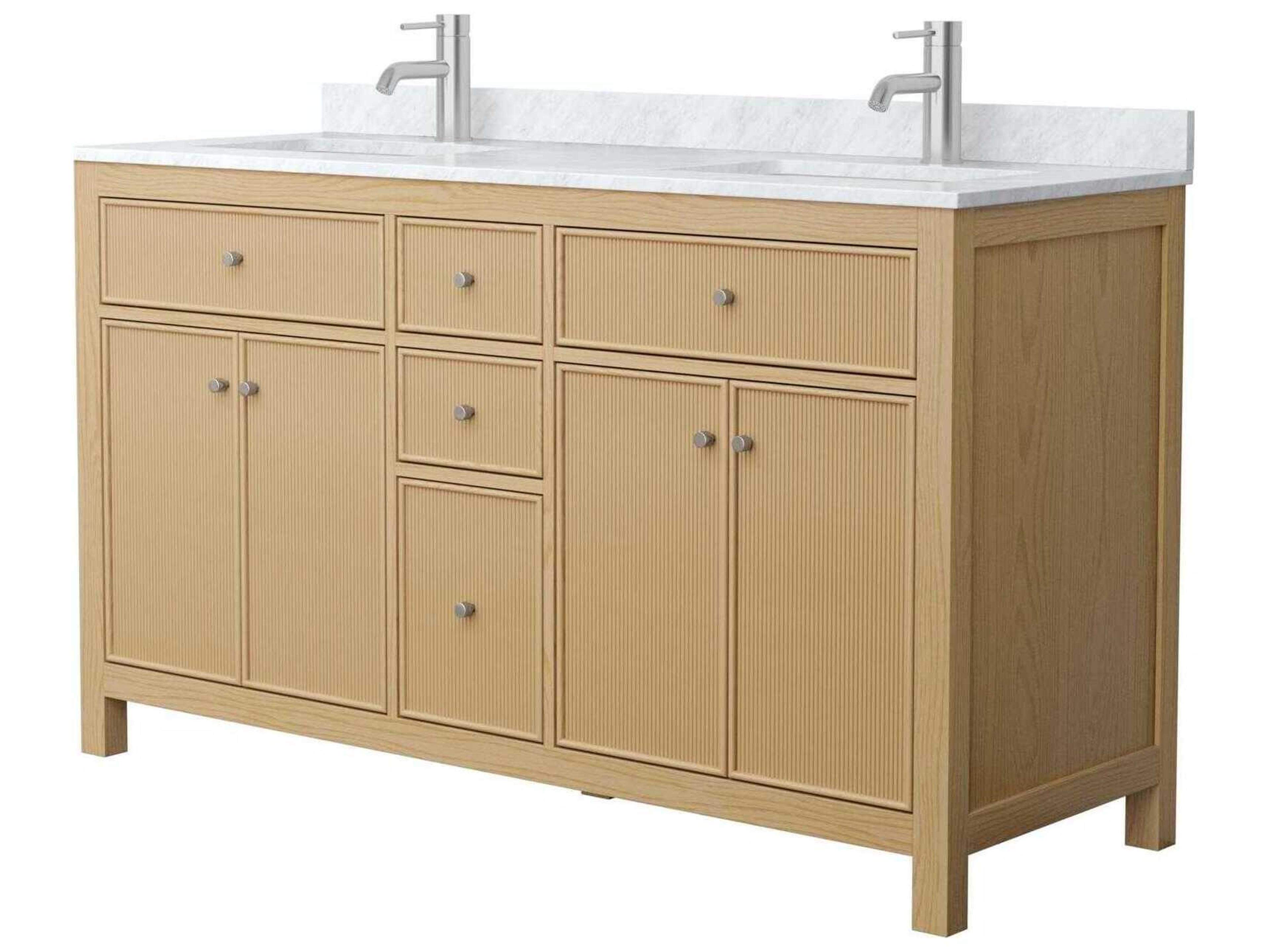 Wyndham Collection Pendry 60" Tanned Oak Vanity