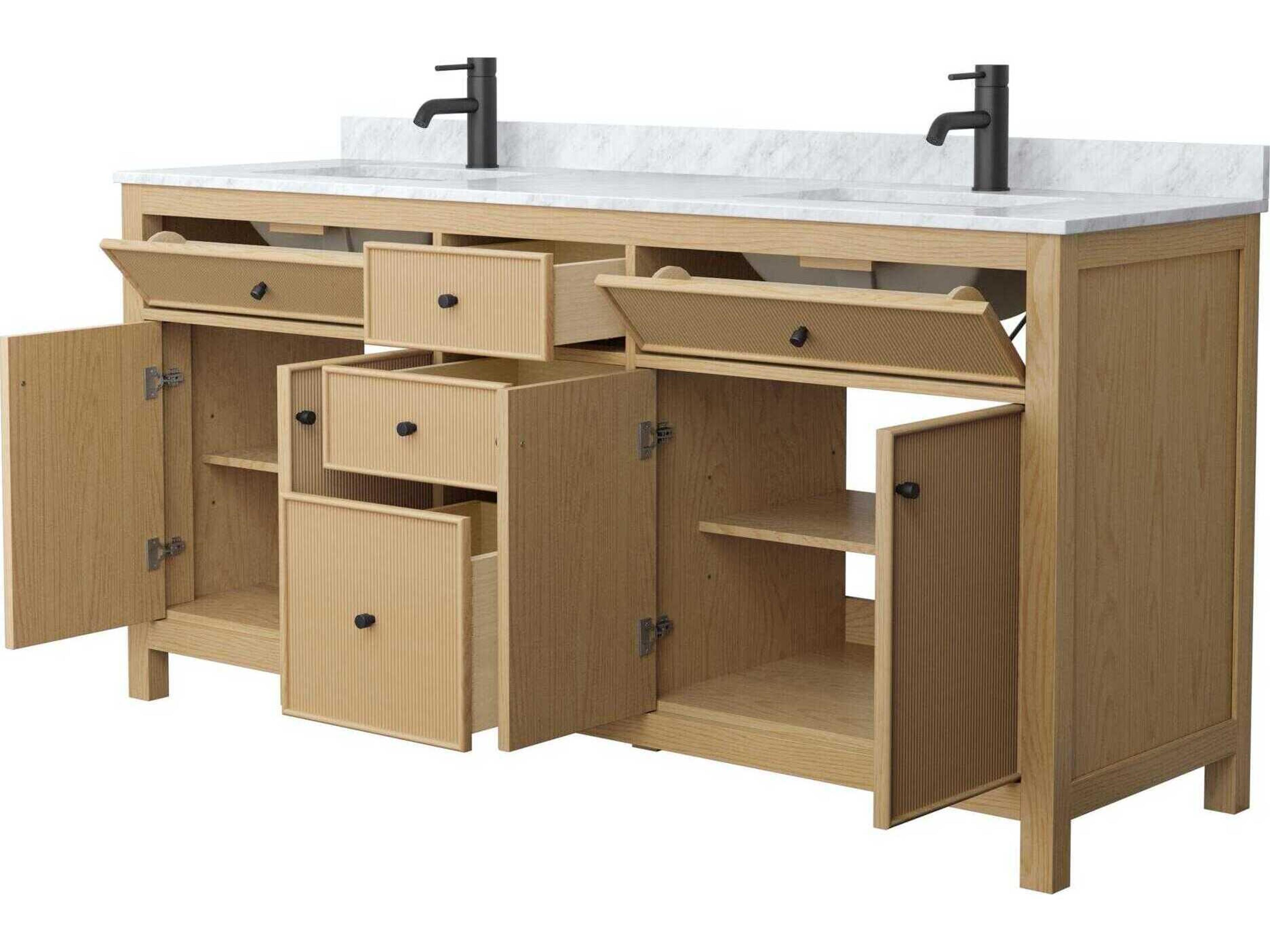 Wyndham Collection Pendry 72" Tanned Oak Vanity