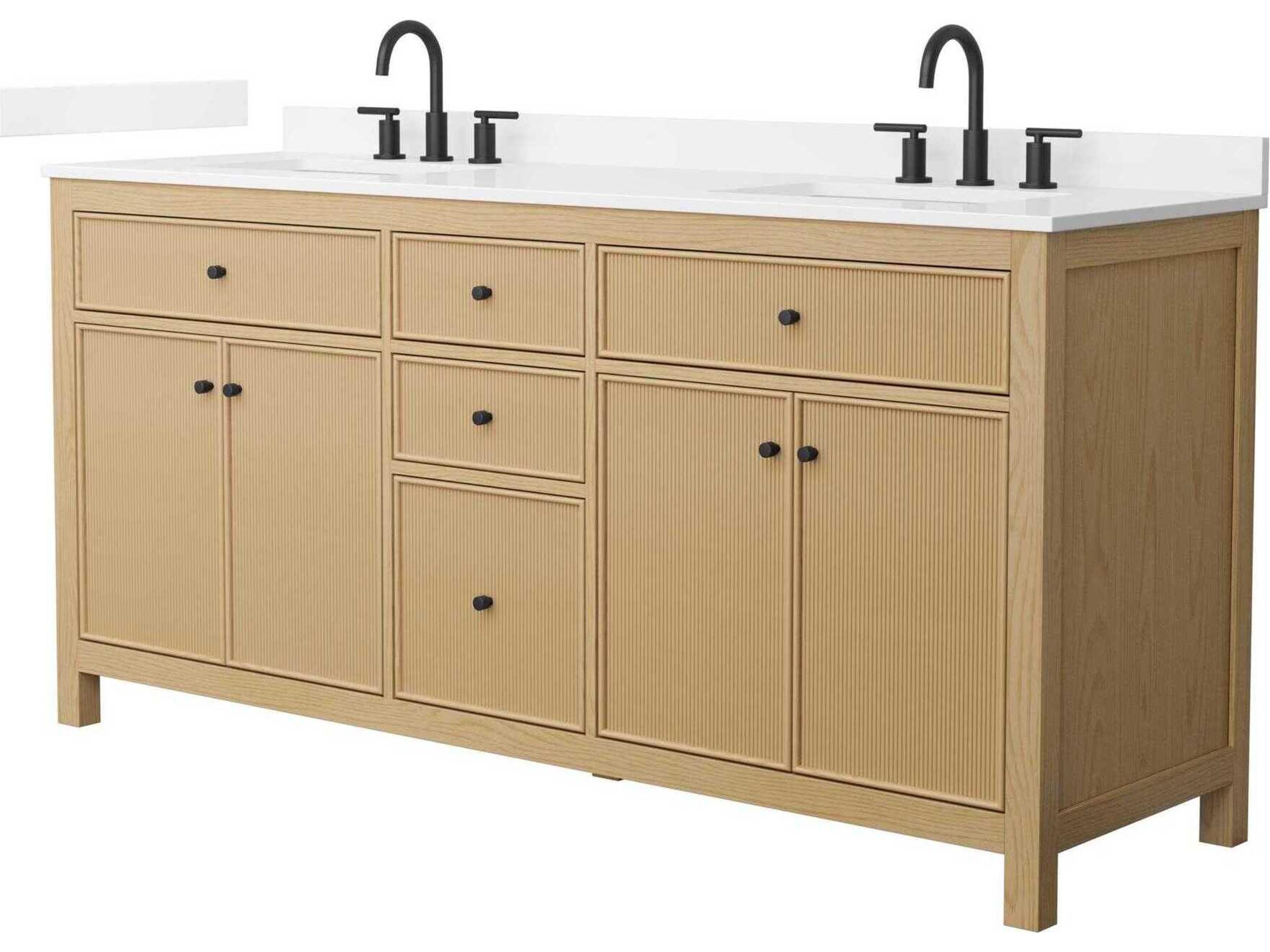Wyndham Collection Pendry 72" Tanned Oak Vanity