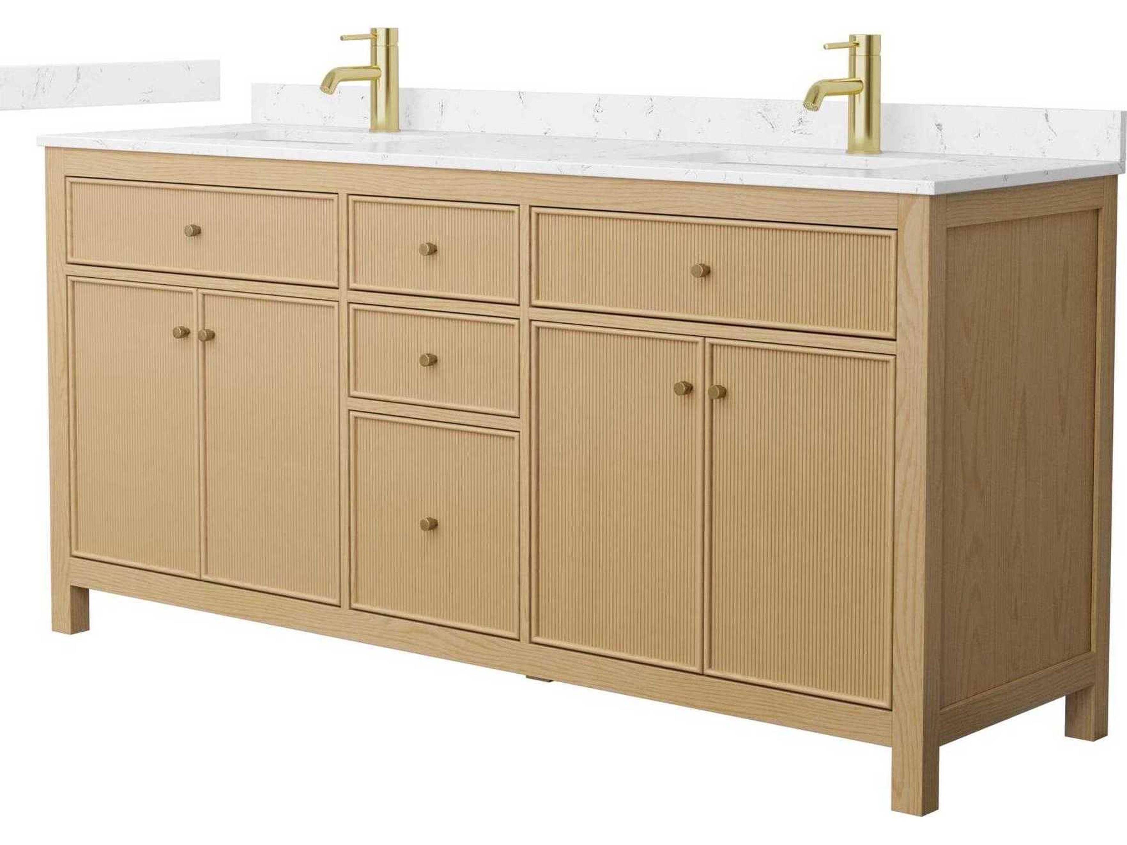 Wyndham Collection Pendry 72" Tanned Oak Vanity