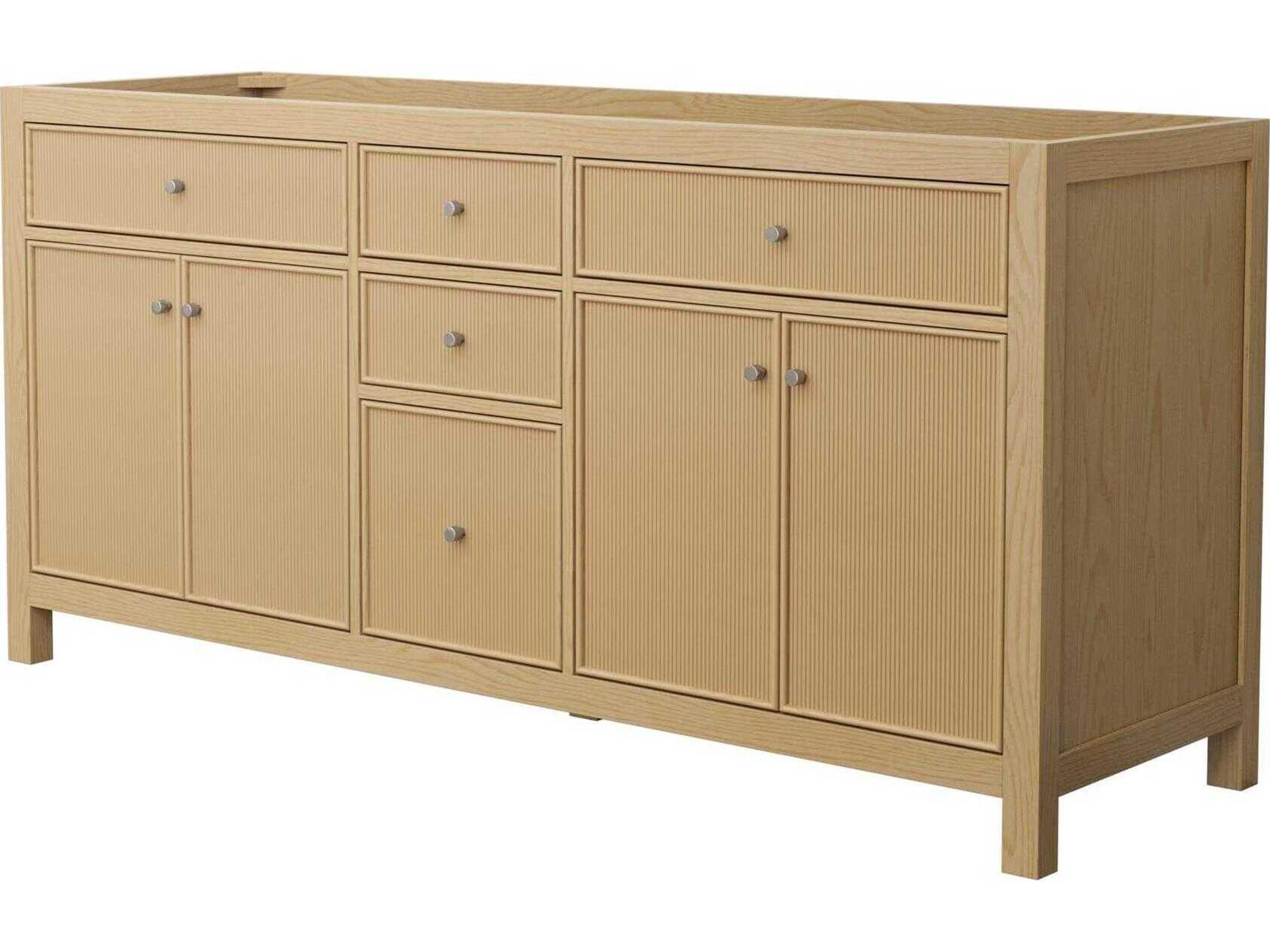 Wyndham Collection Pendry 71" Tanned Oak Vanity