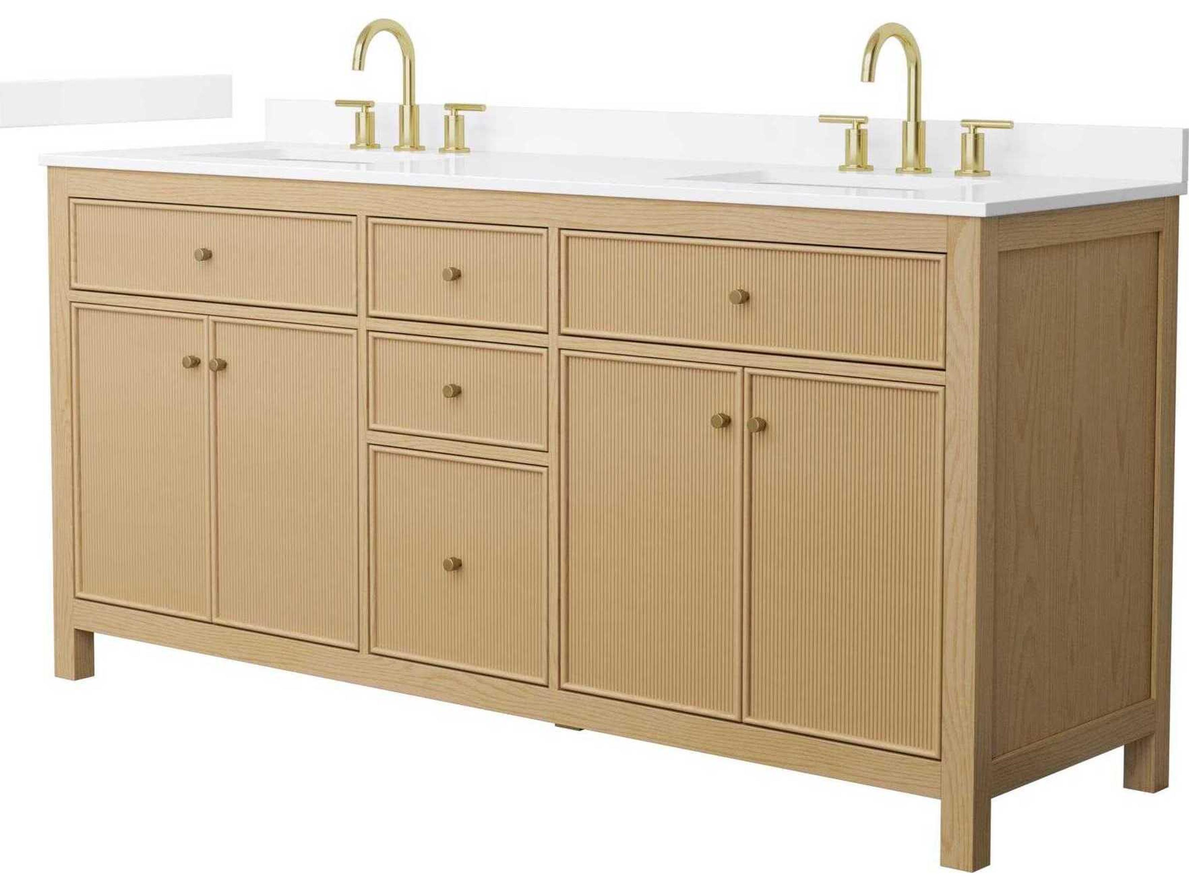 Wyndham Collection Pendry 72" Tanned Oak Vanity