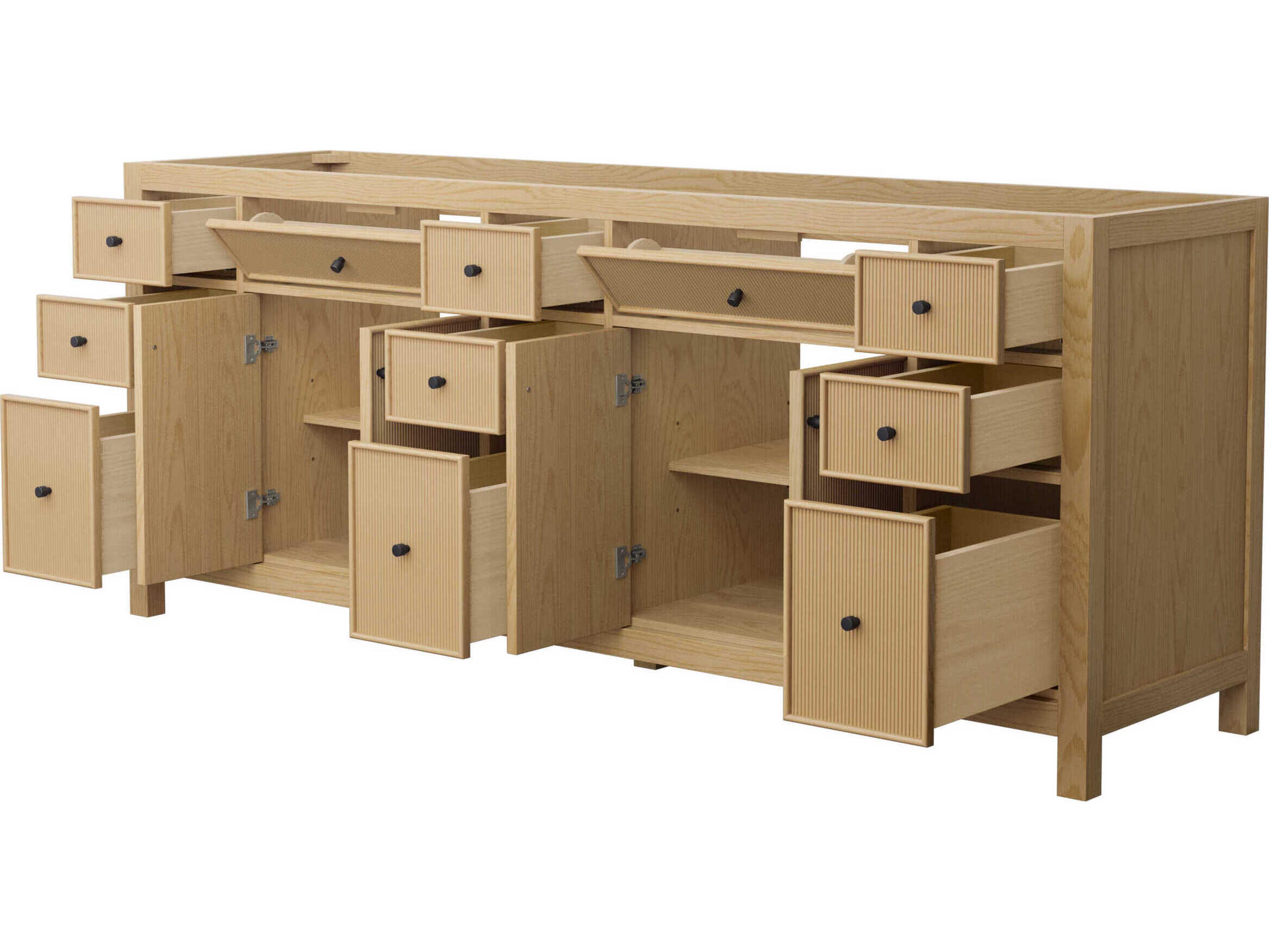 Wyndham Collection Pendry 83" Tanned Oak Vanity