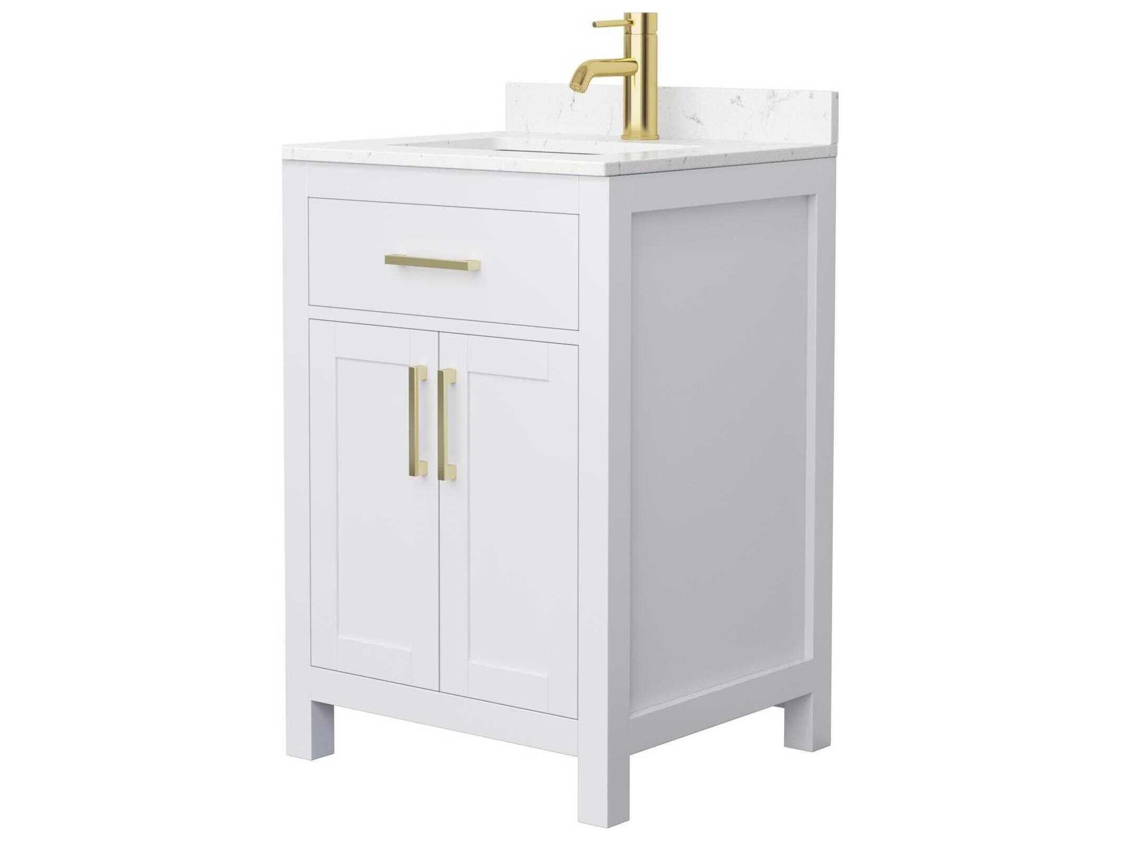 Wyndham Collection Beckett 24" White Vanity