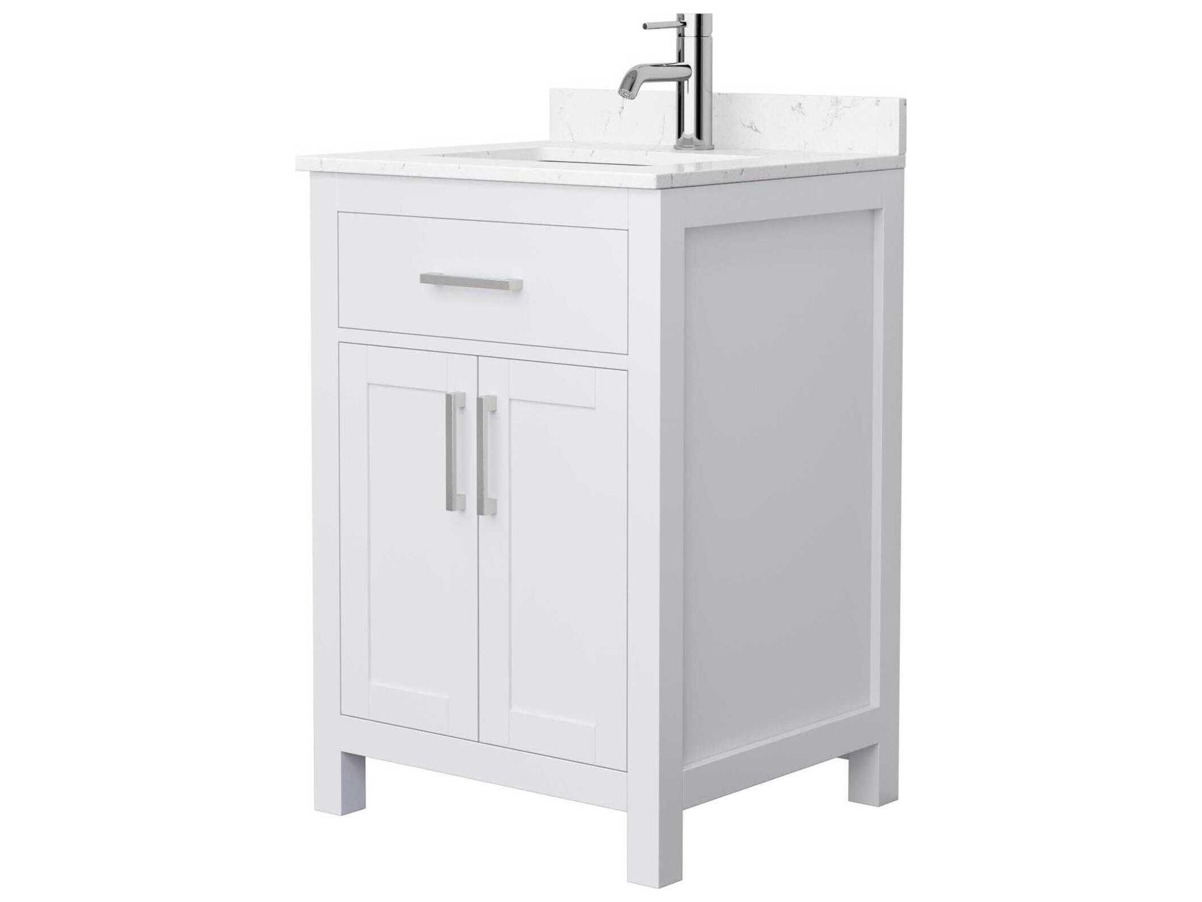 Wyndham Collection Beckett 24" White Vanity
