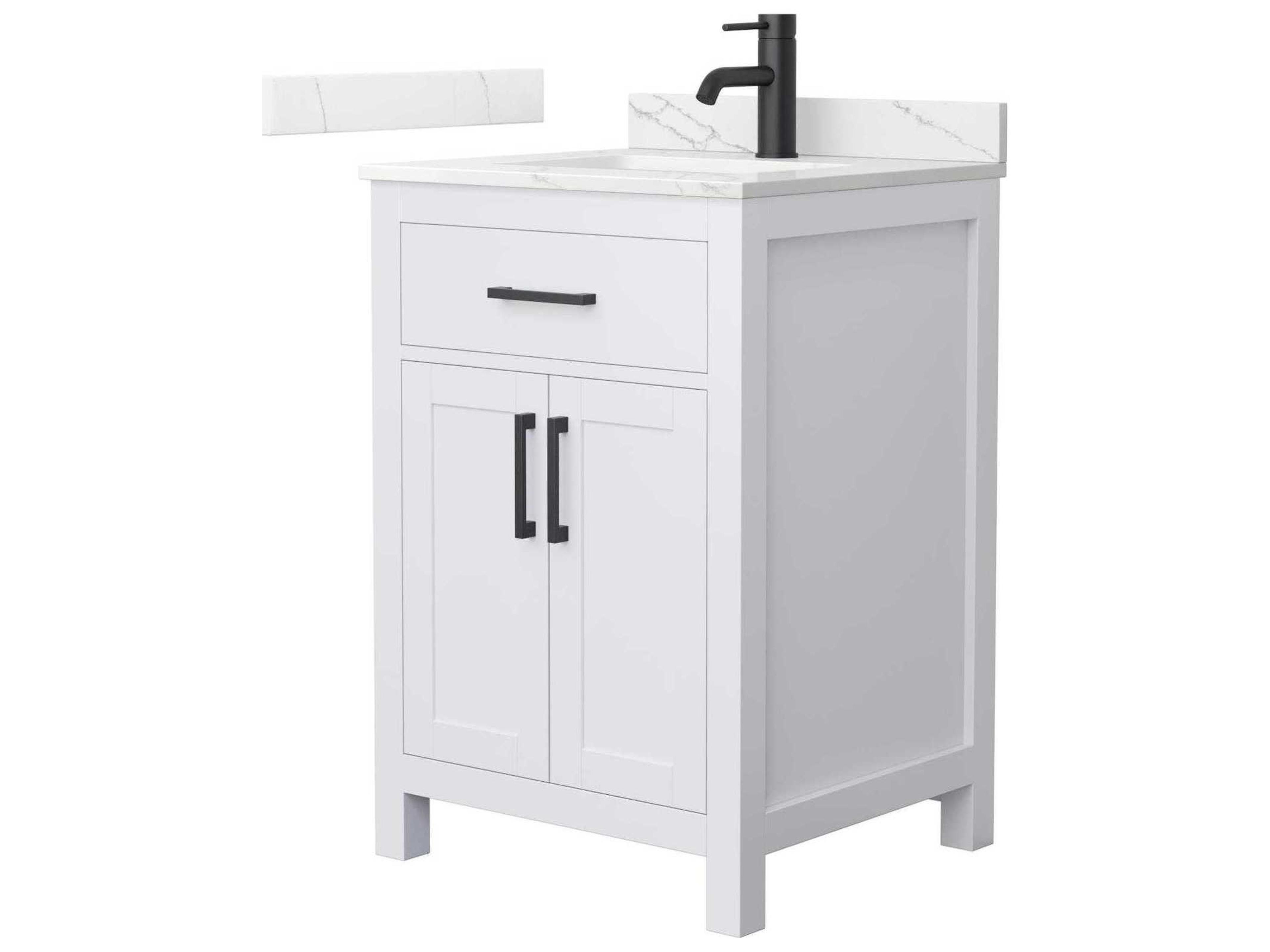 Wyndham Collection Beckett 24" White Vanity