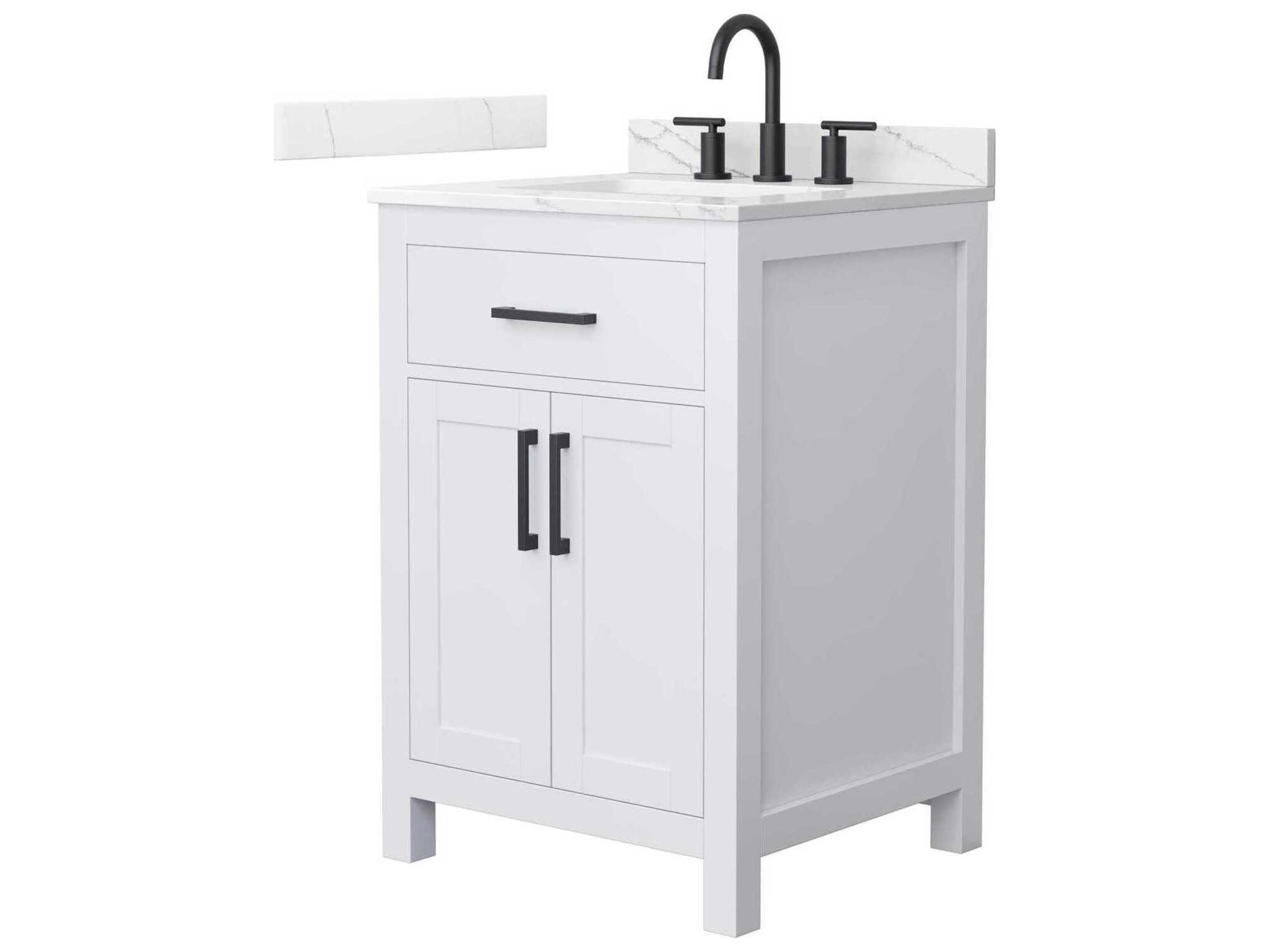Wyndham Collection Beckett 24" White Vanity