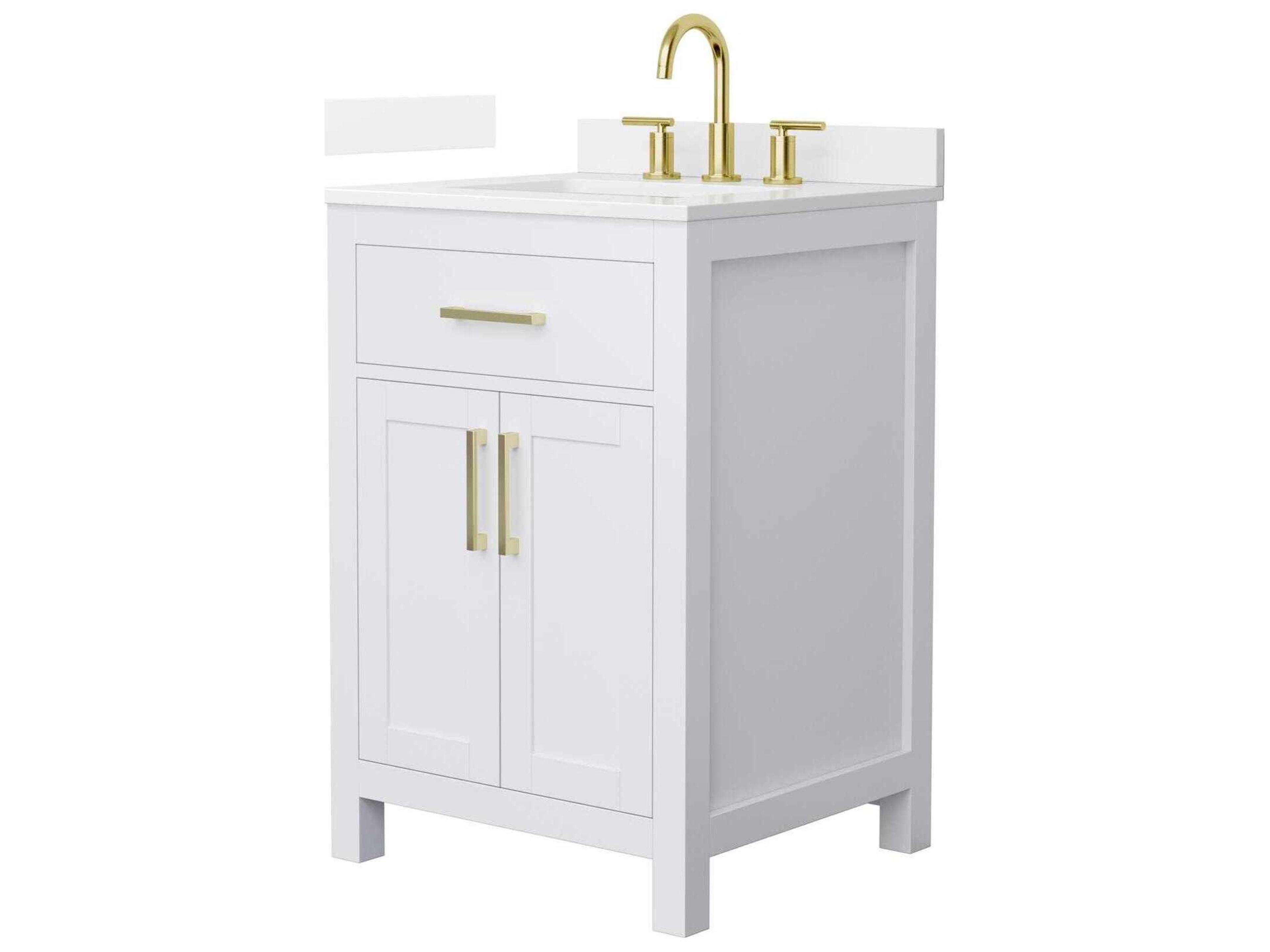 Wyndham Collection Beckett 24" White Vanity