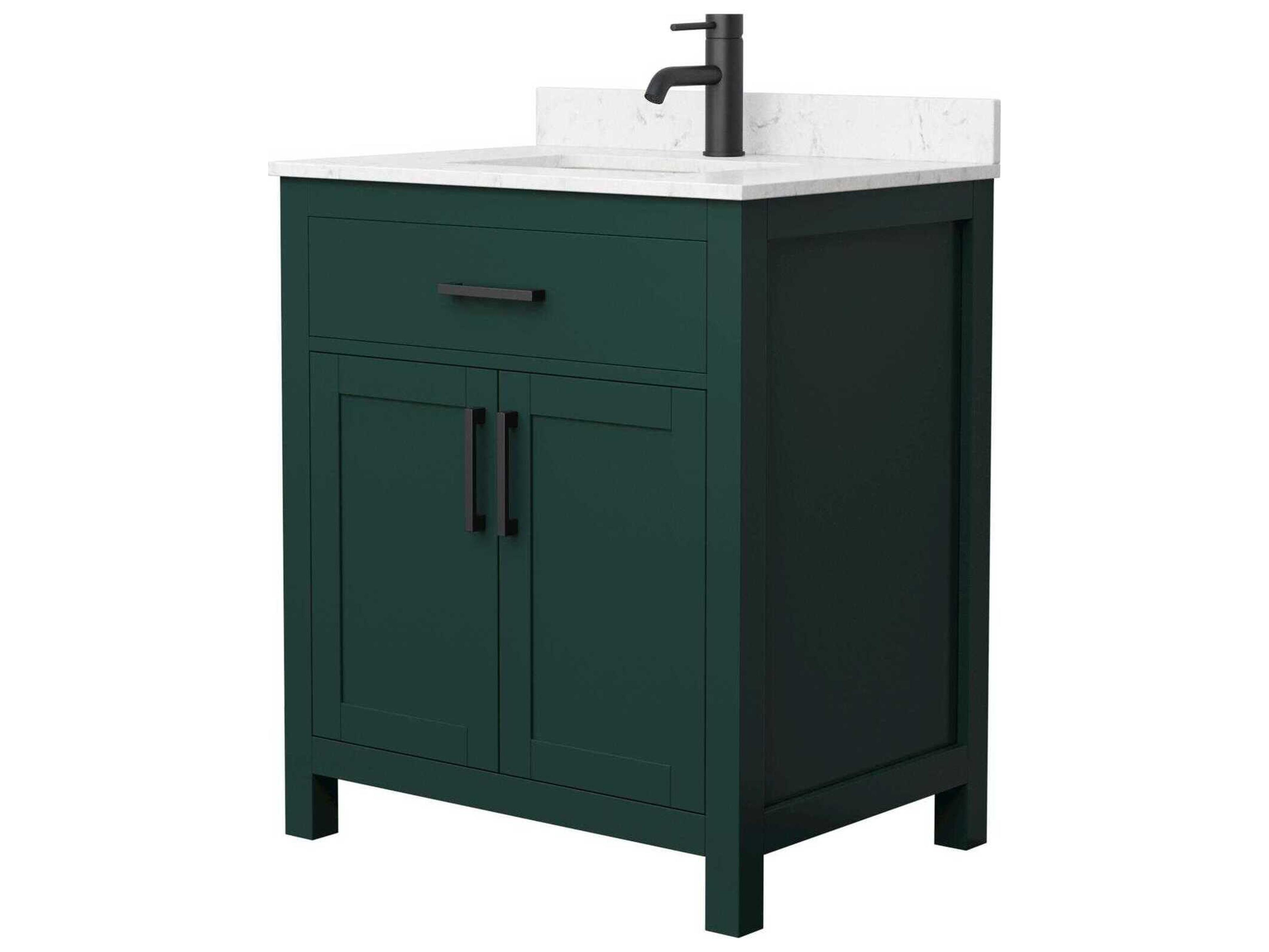 Wyndham Collection Beckett 30" Green Vanity
