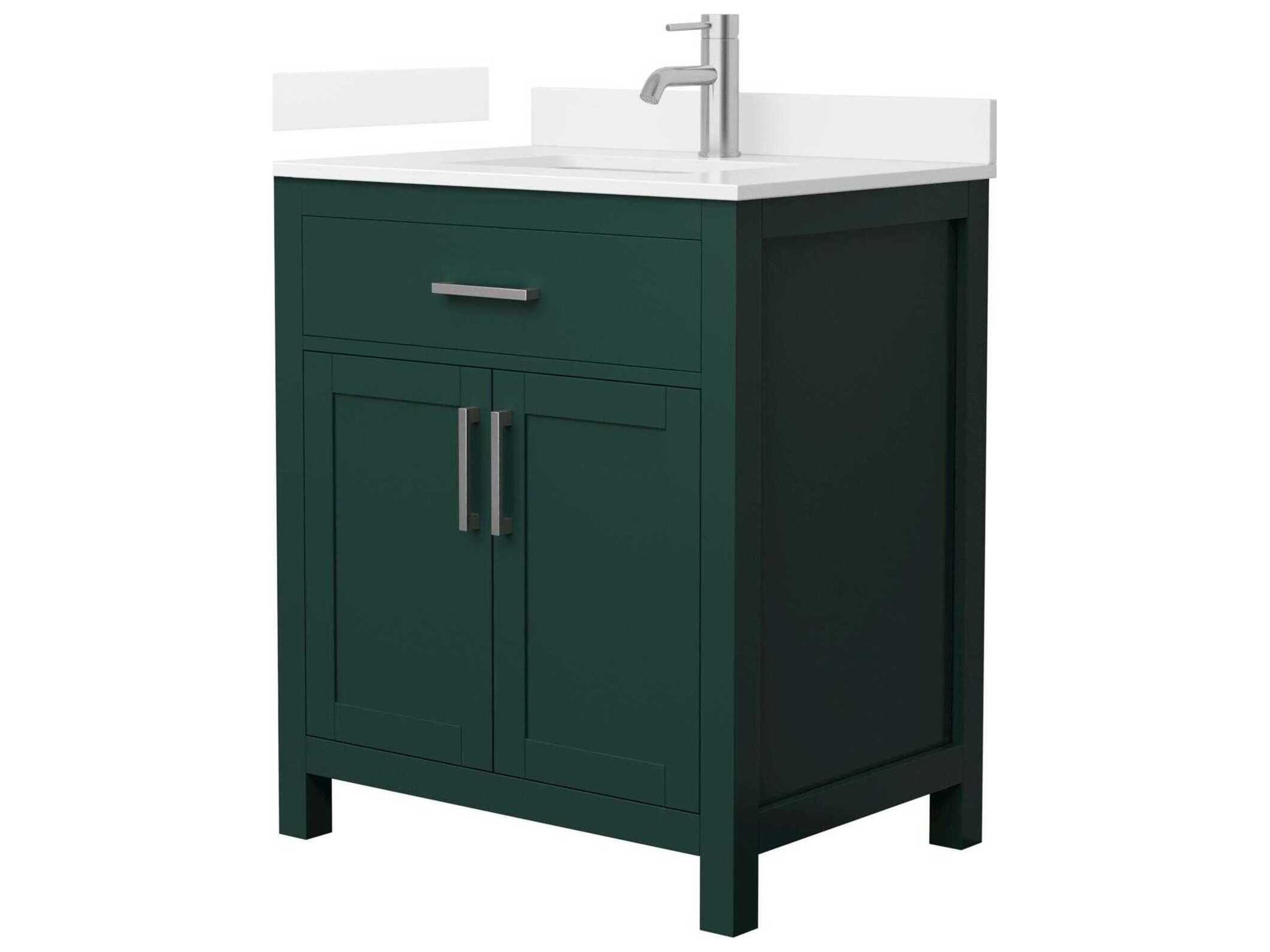 Wyndham Collection Beckett 30" Green Vanity