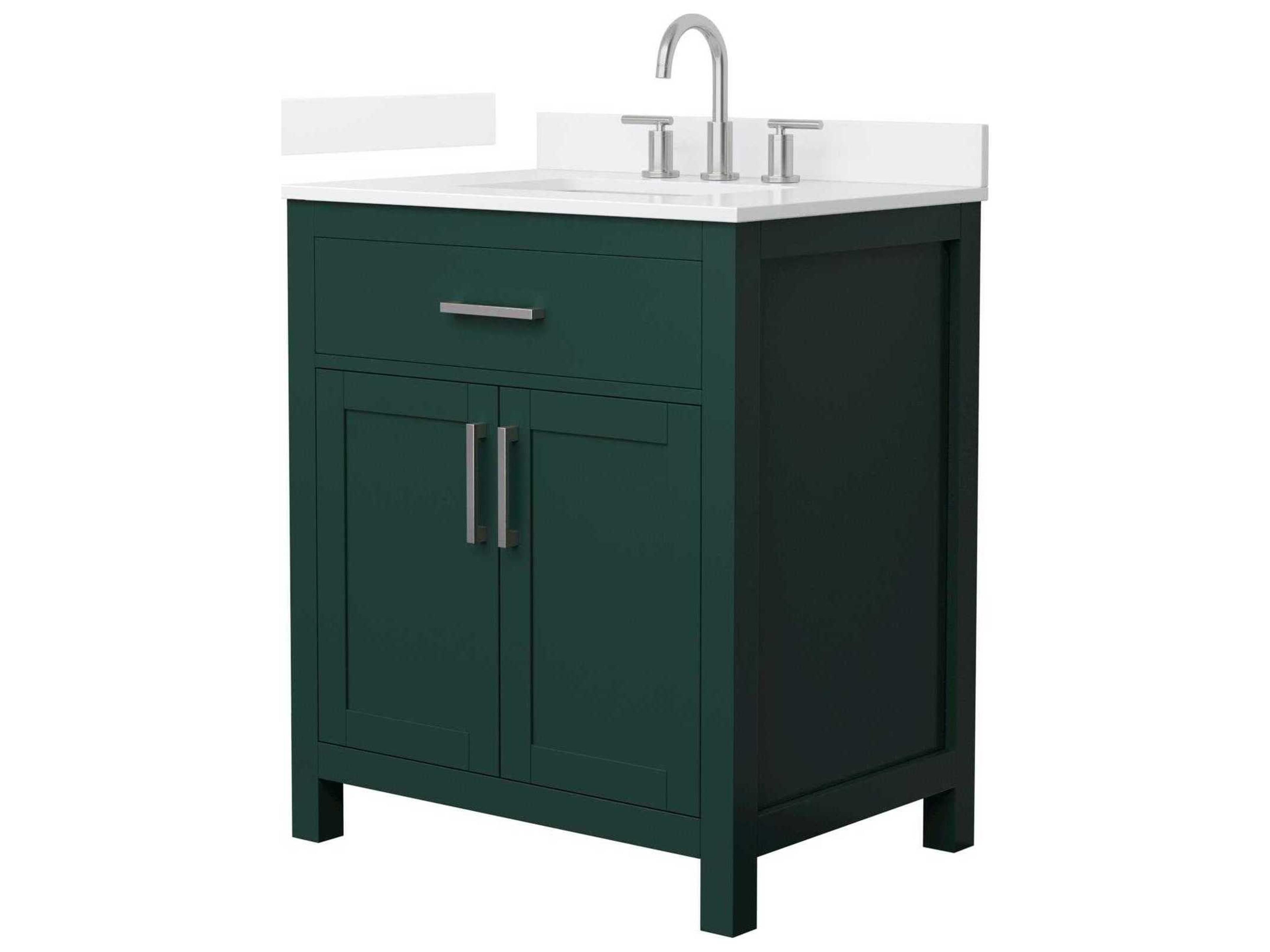 Wyndham Collection Beckett 30" Green Vanity