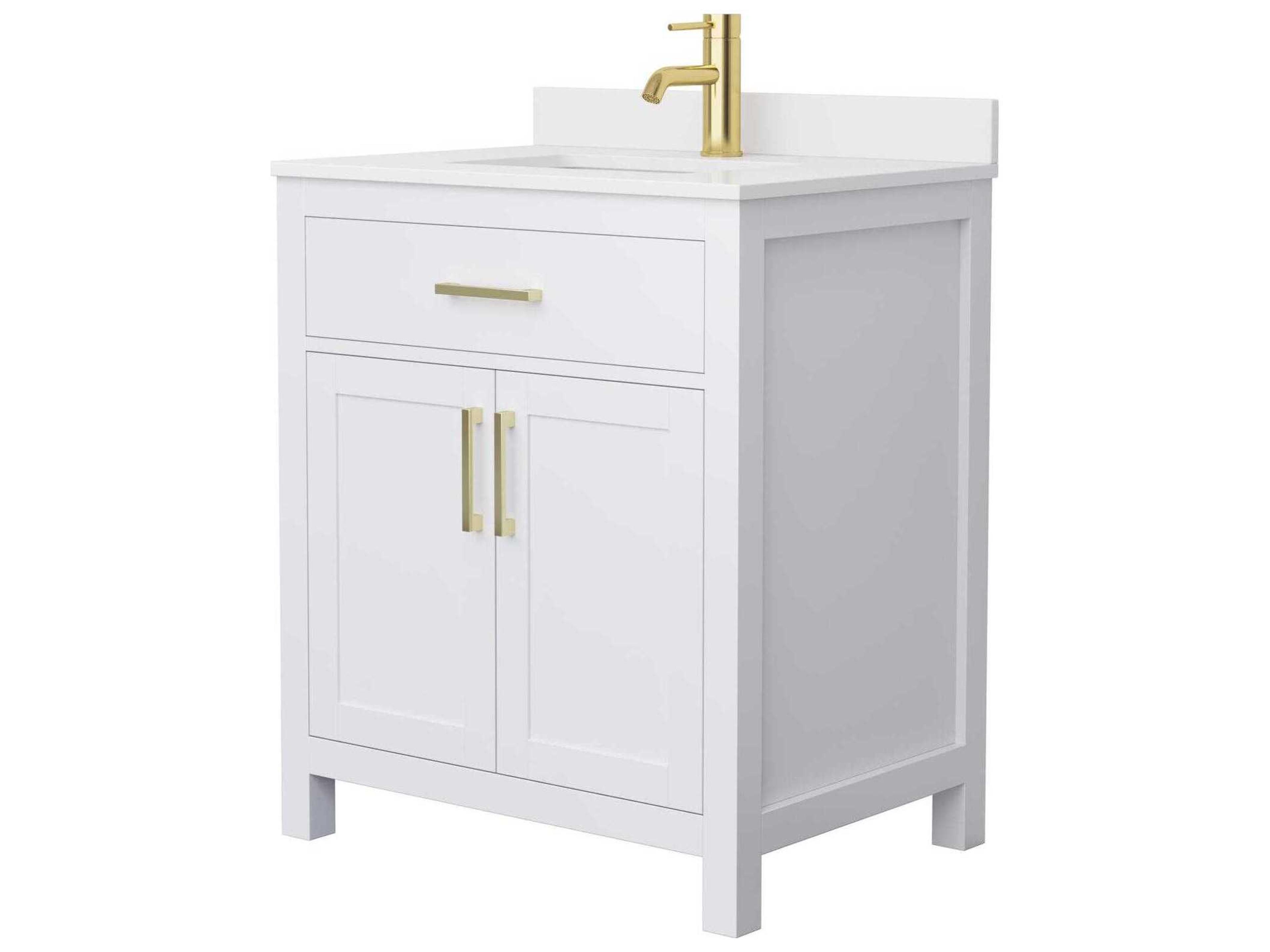 Wyndham Collection Beckett 30" White Vanity