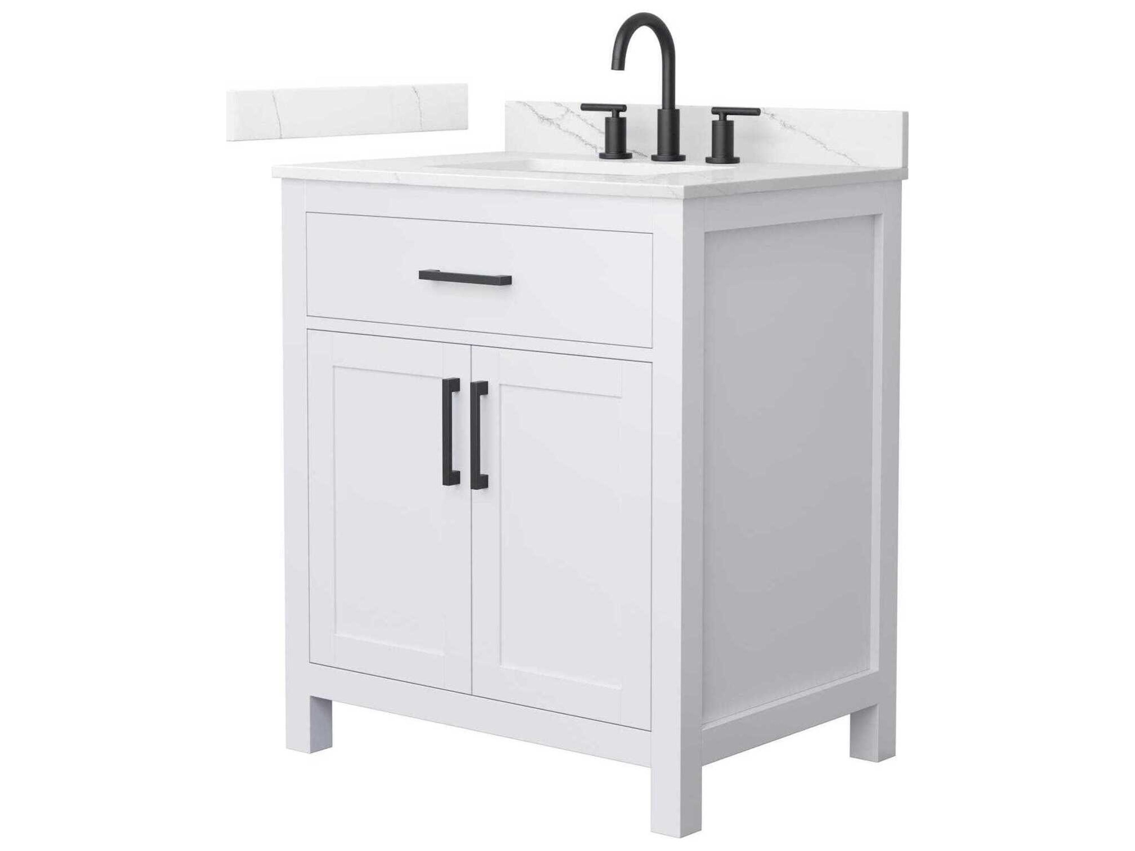 Wyndham Collection Beckett 30" White Vanity