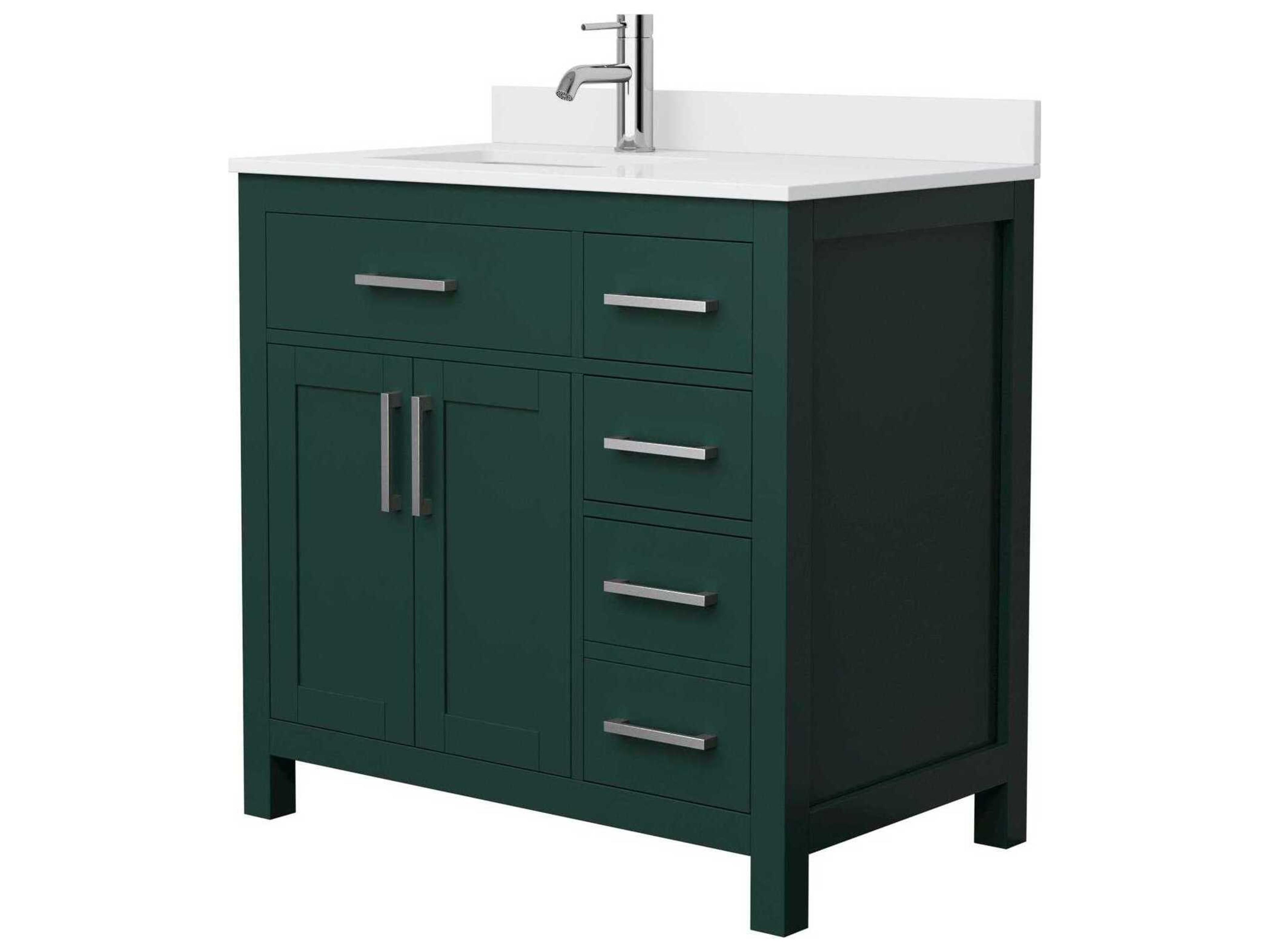 Wyndham Collection Beckett 36" Green Vanity