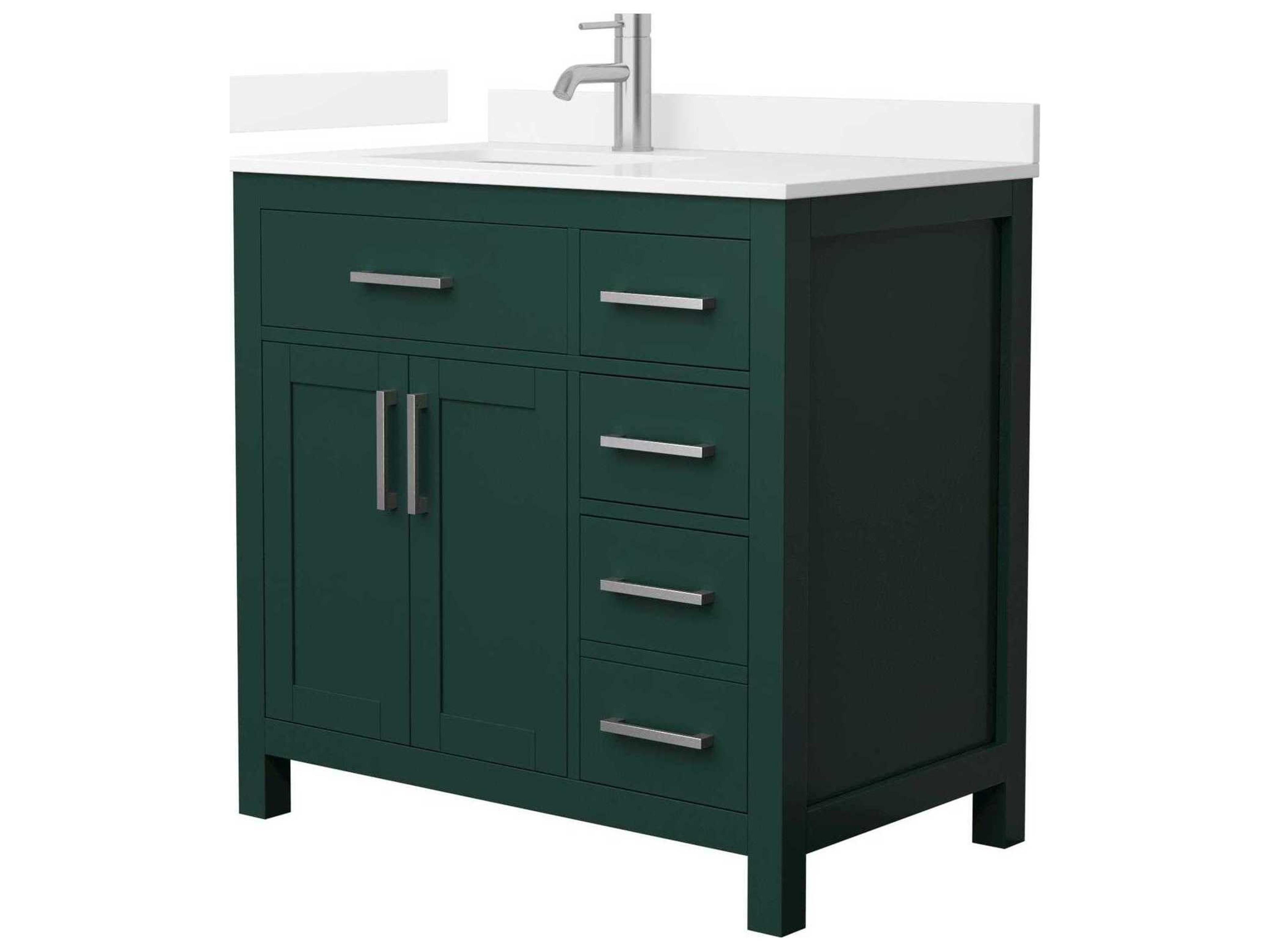 Wyndham Collection Beckett 36" Green Vanity