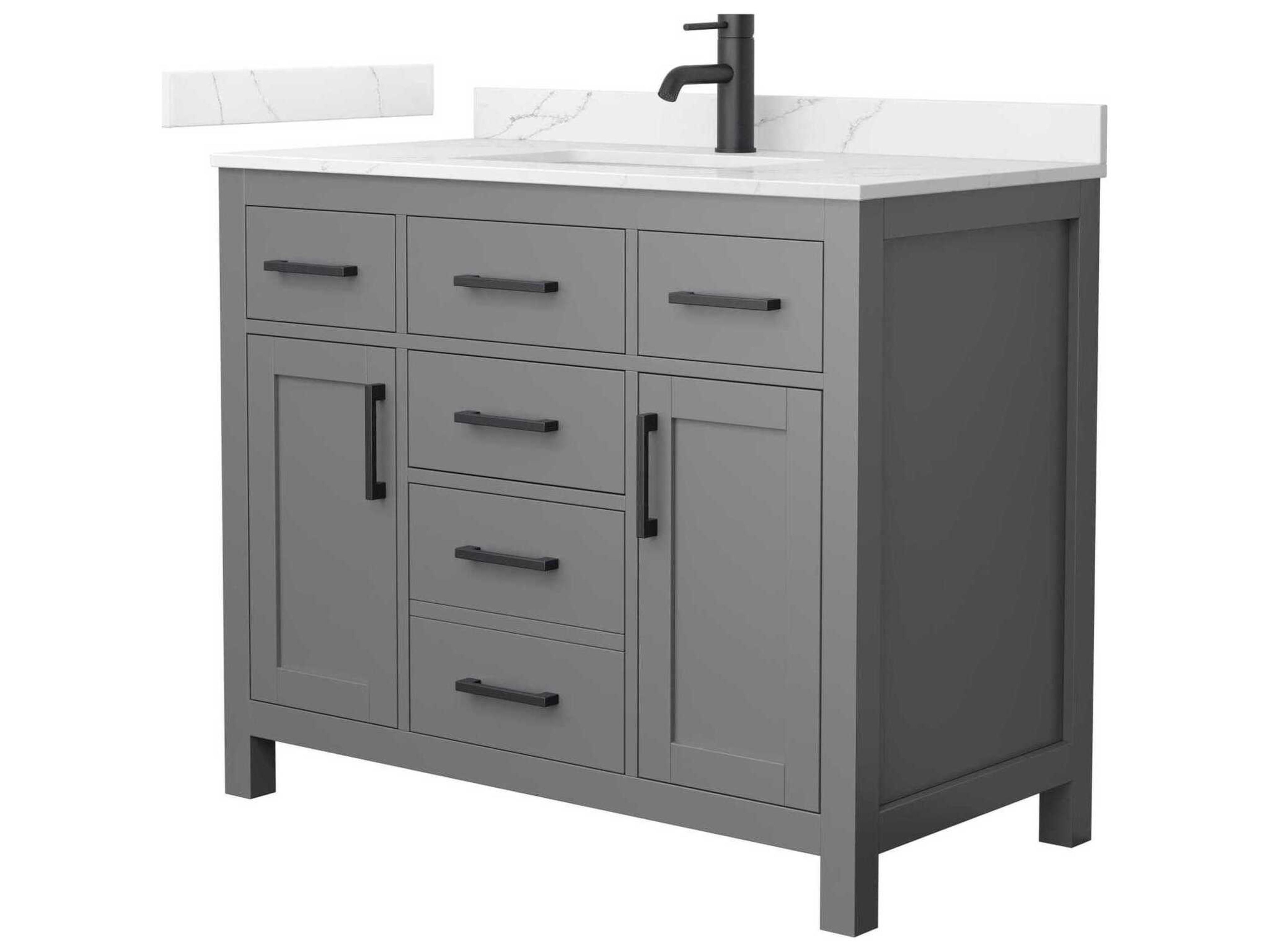 Beckett 42" Dark Gray Vanity
