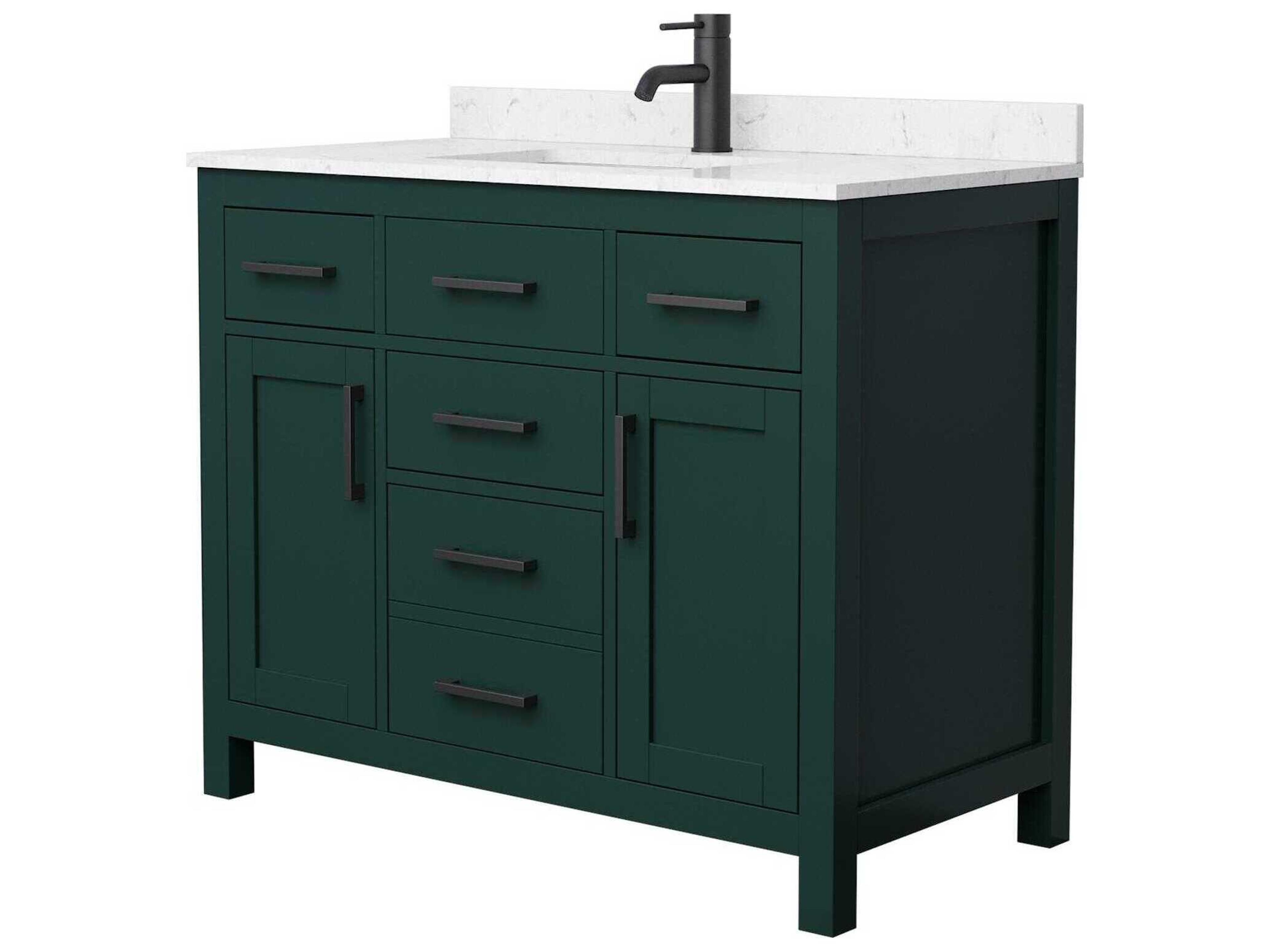 Wyndham Collection Beckett 42" Green Vanity