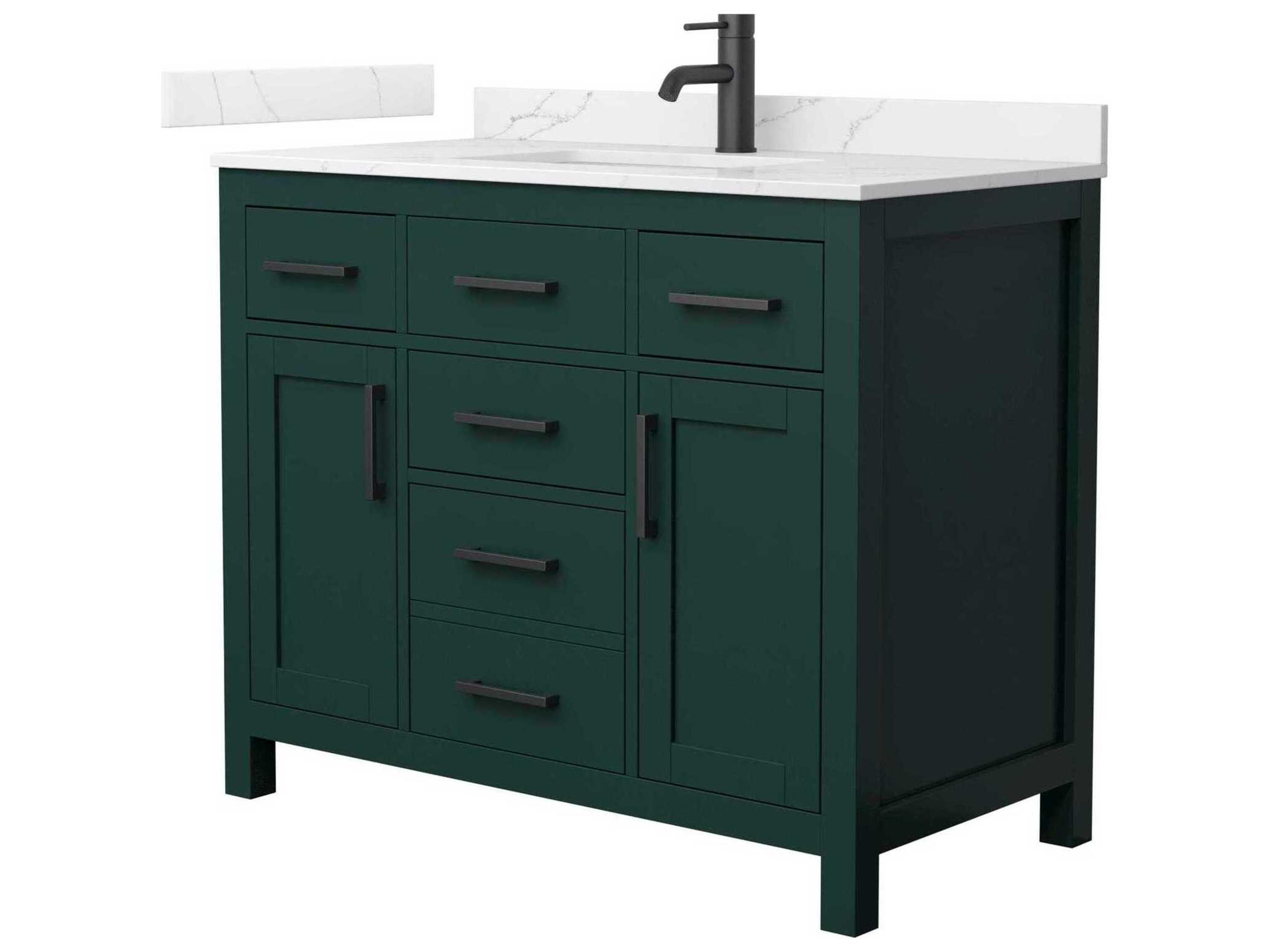 Wyndham Collection Beckett 42" Green Vanity
