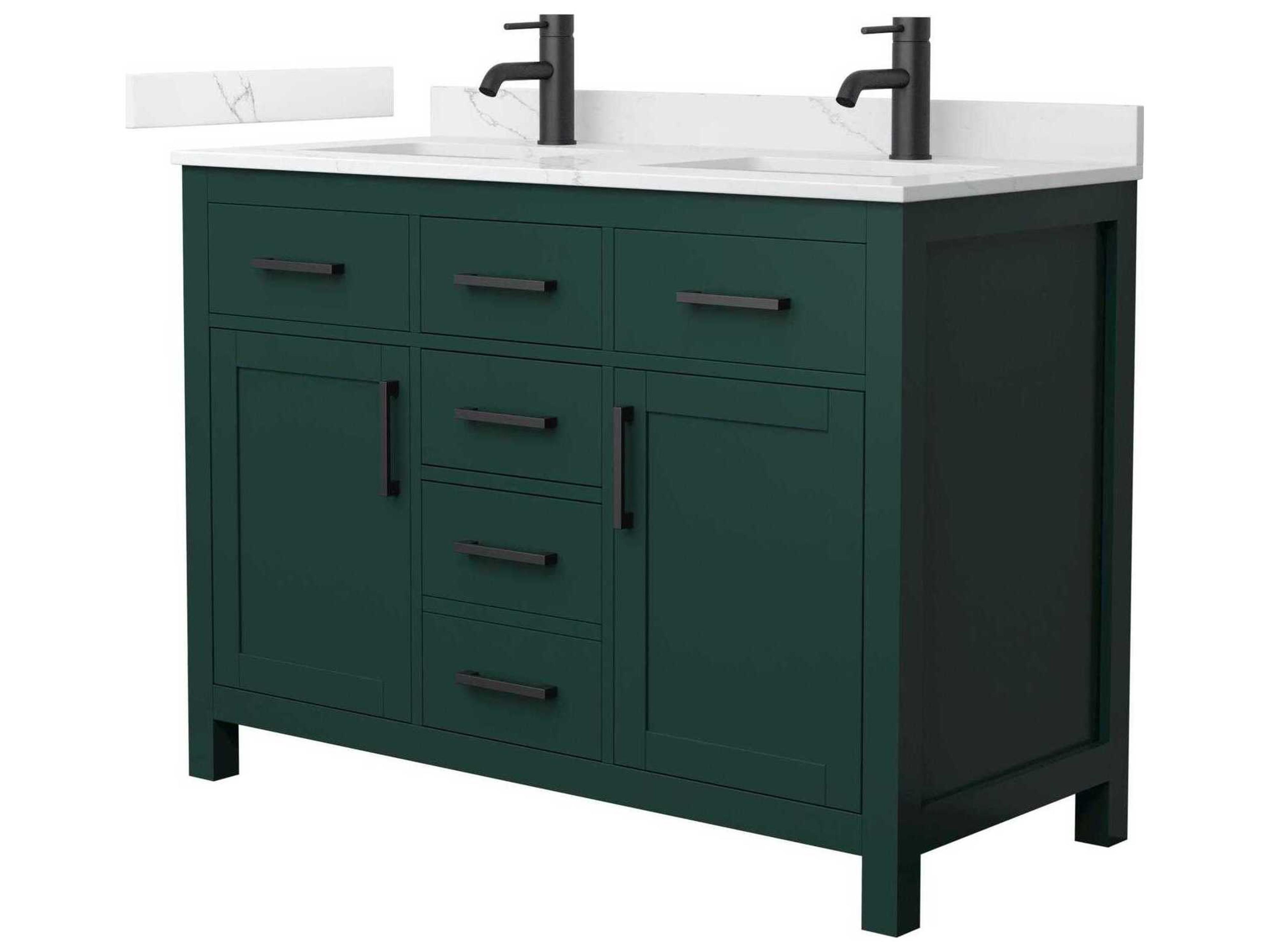 Wyndham Collection Beckett 48" Green Vanity