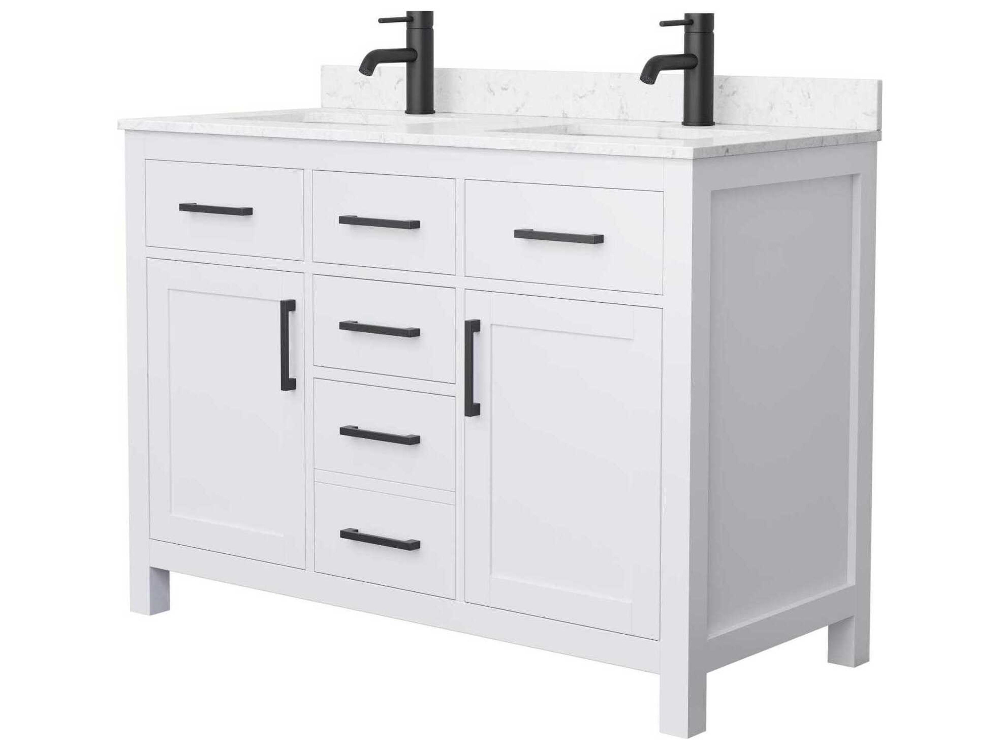 Wyndham Collection Beckett 48" White Vanity