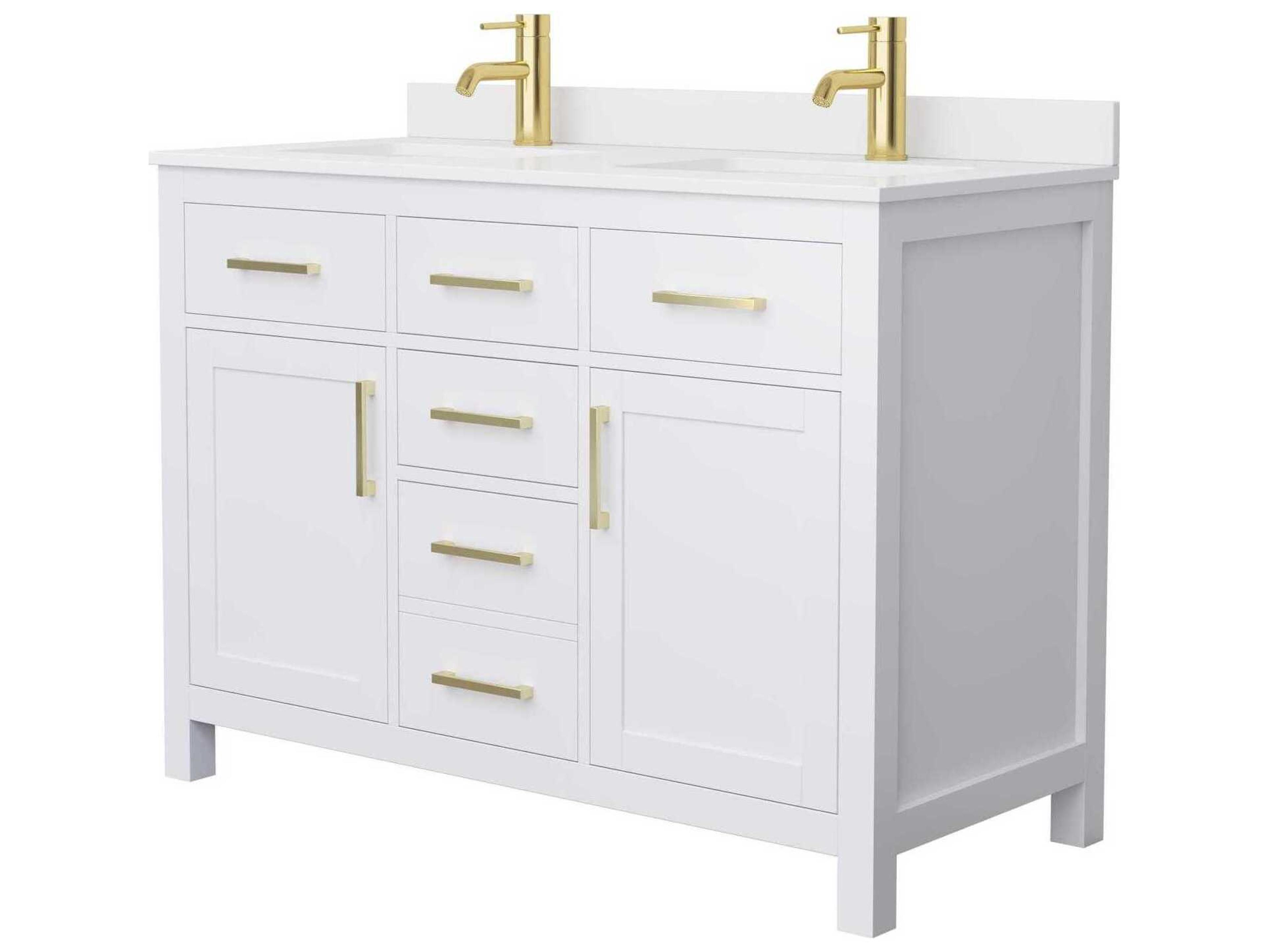 Wyndham Collection Beckett 48" White Vanity