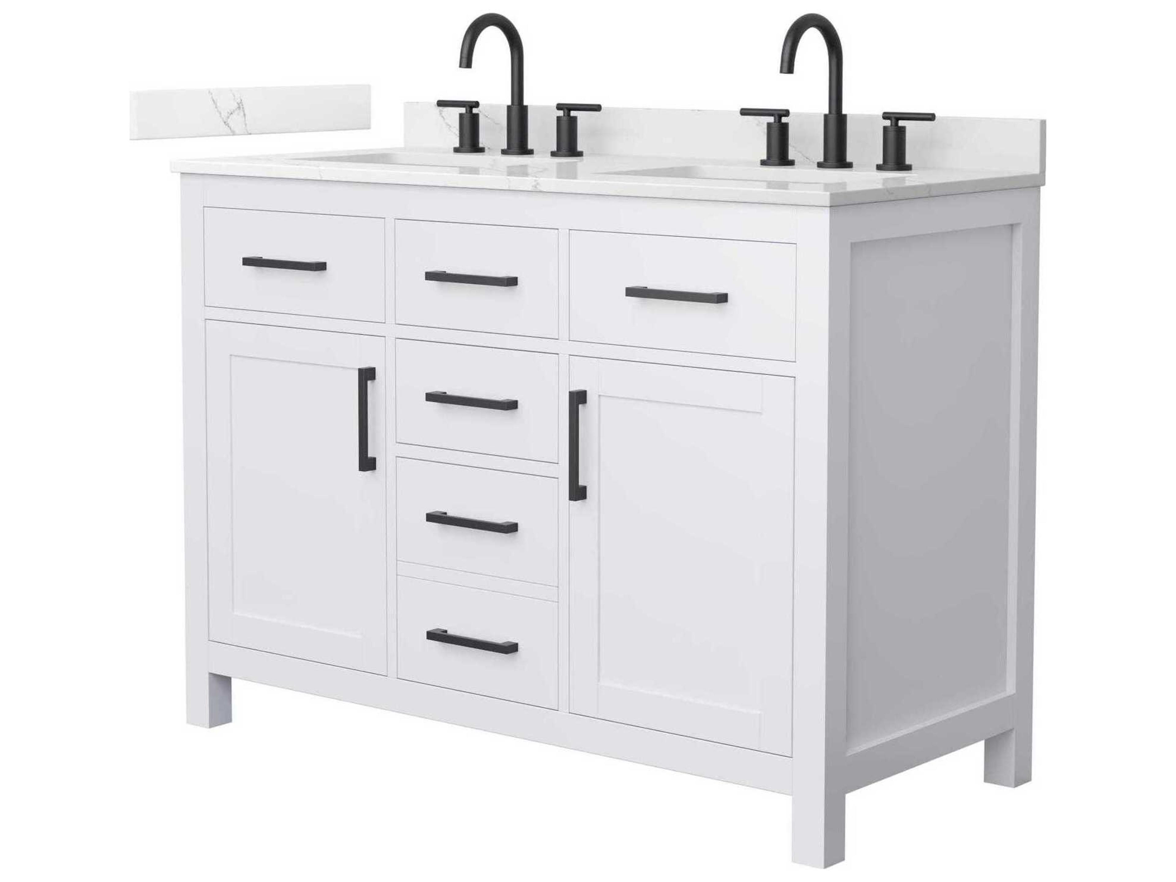 Wyndham Collection Beckett 48" White Vanity