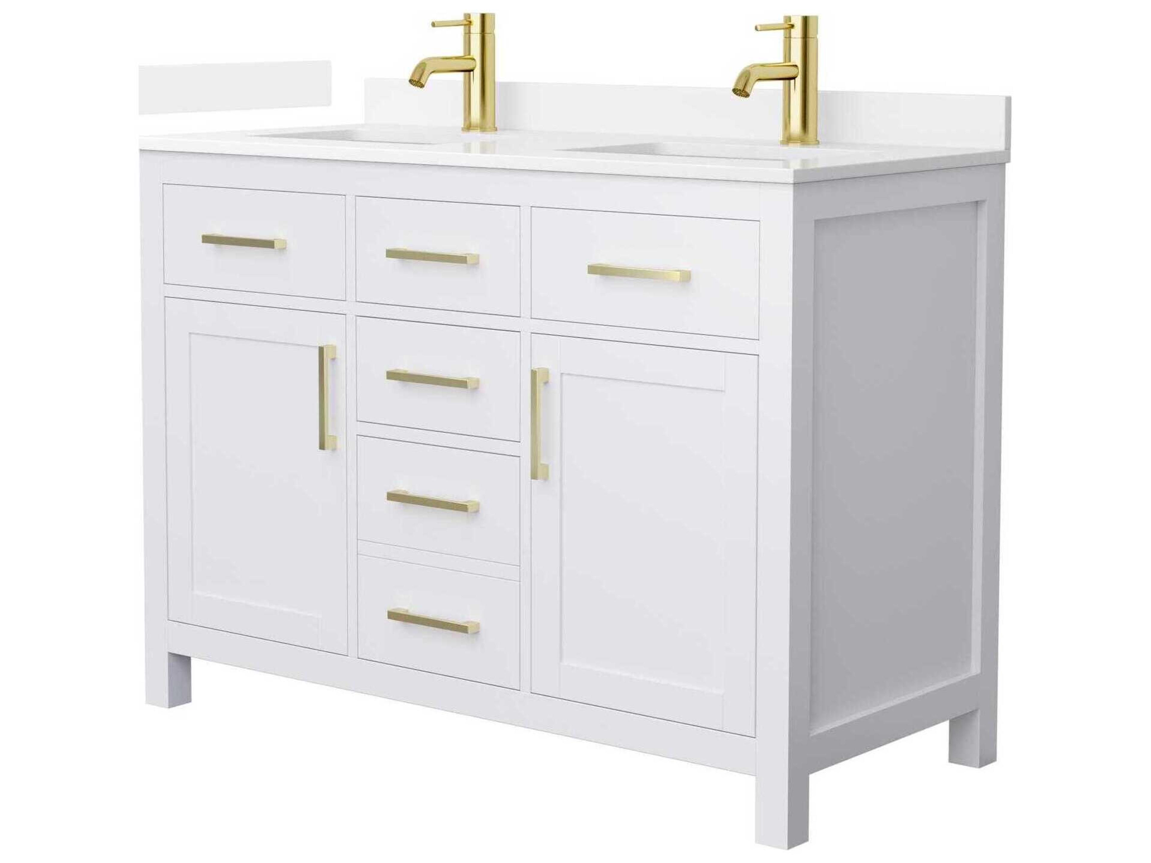 Wyndham Collection Beckett 48" White Vanity
