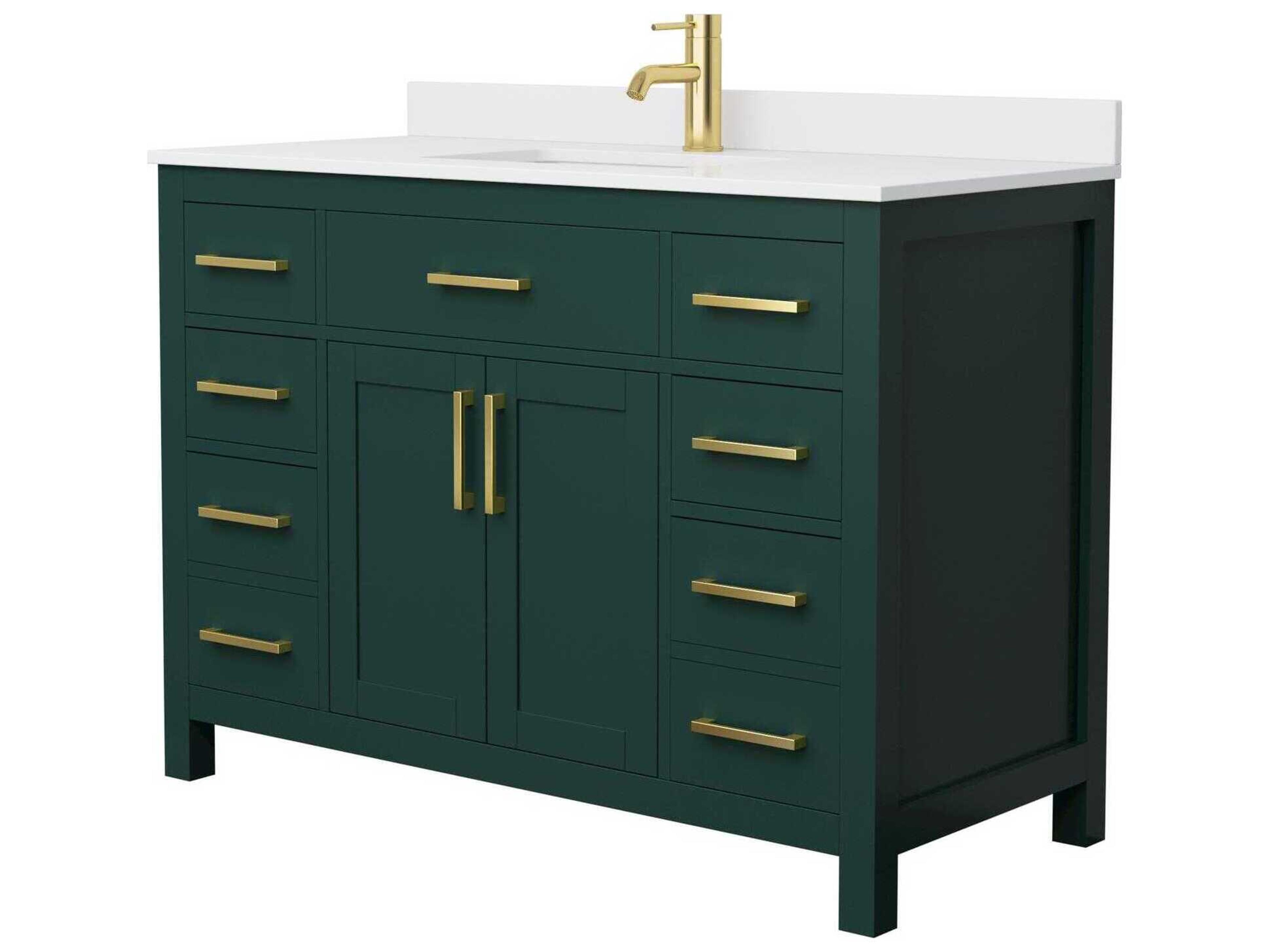 Wyndham Collection Beckett 48" Green Vanity