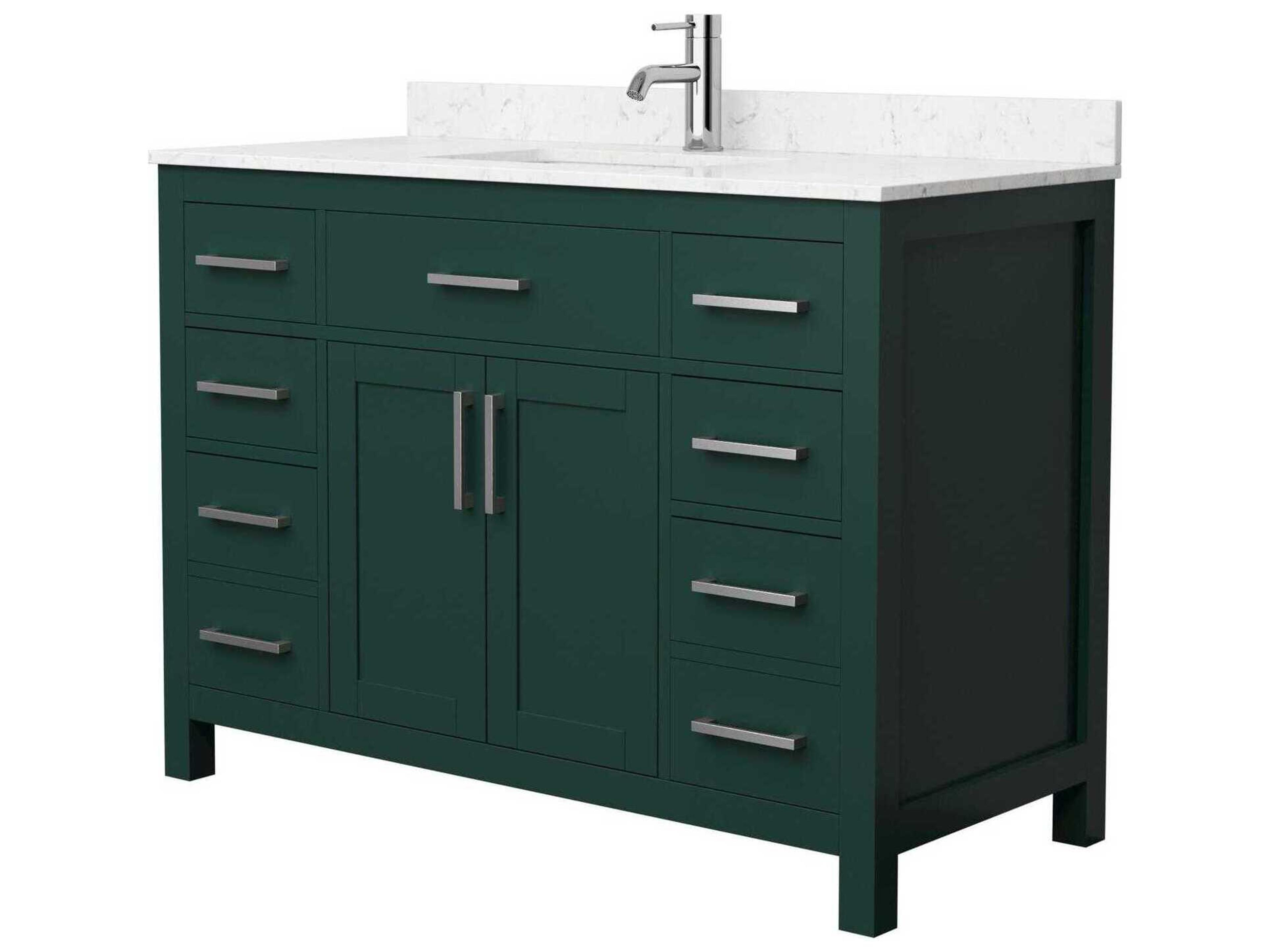 Wyndham Collection Beckett 48" Green Vanity